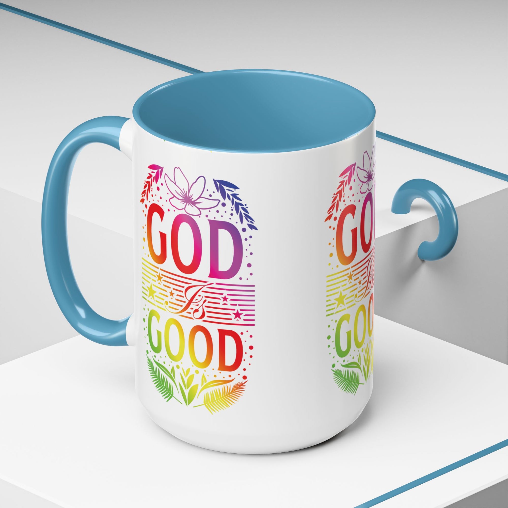 God is Good Accent Coffee Mug - Inspirational Design