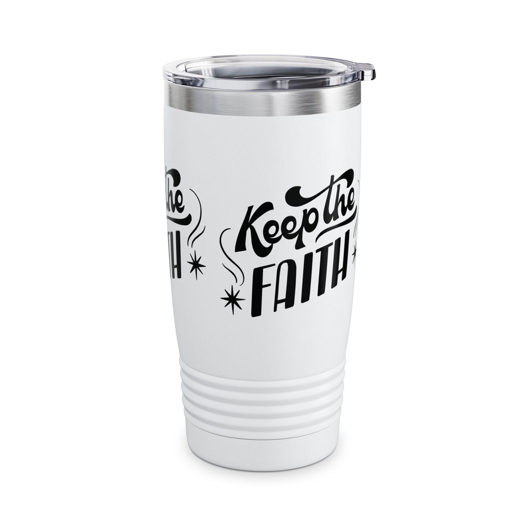 Keep the Faith Ringneck Tumbler - 20oz Inspirational Travel Mug
