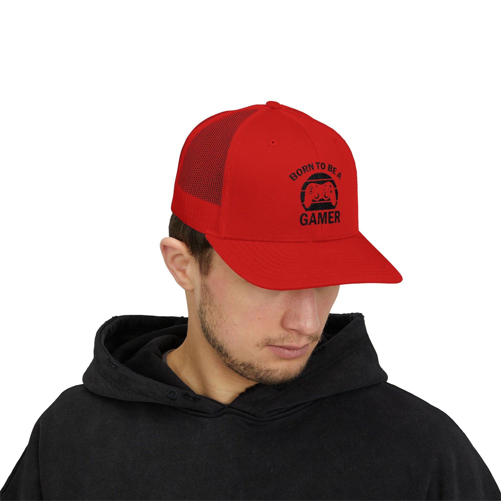 Born to Be a Gamer Snapback Trucker Cap - Perfect Gift for Gamers