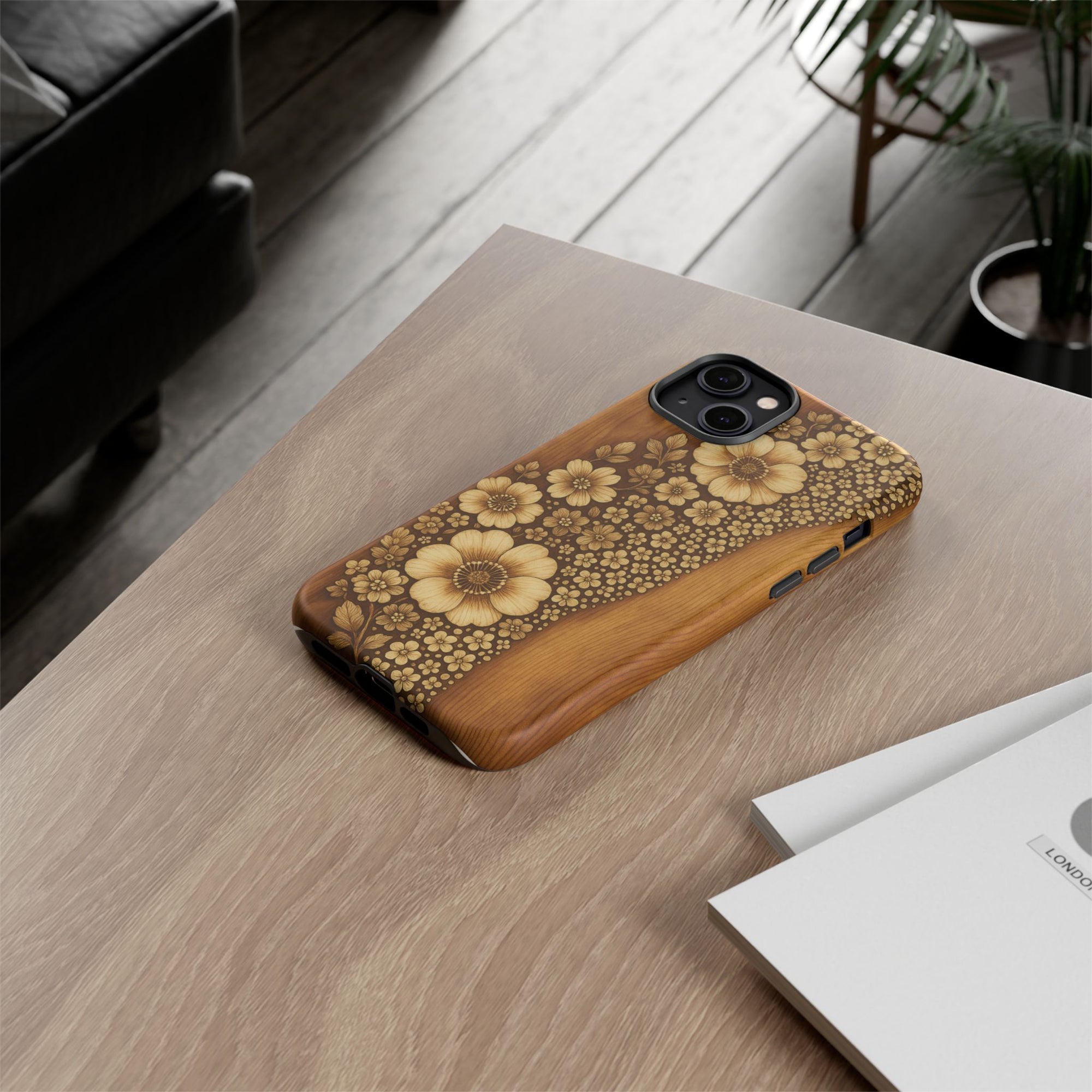 Floral Phone Case - Tough Cases, Protective Cover, Floral Design, Nature Lover Gift, Phone Accessory, Trendy Gadget