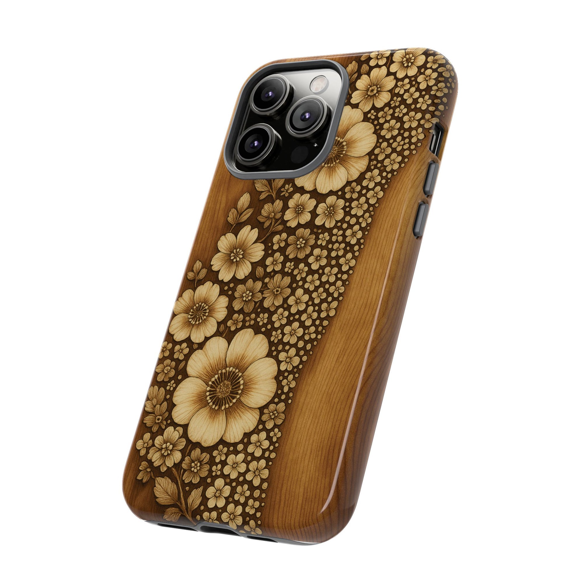 Floral Phone Case - Tough Cases, Protective Cover, Floral Design, Nature Lover Gift, Phone Accessory, Trendy Gadget