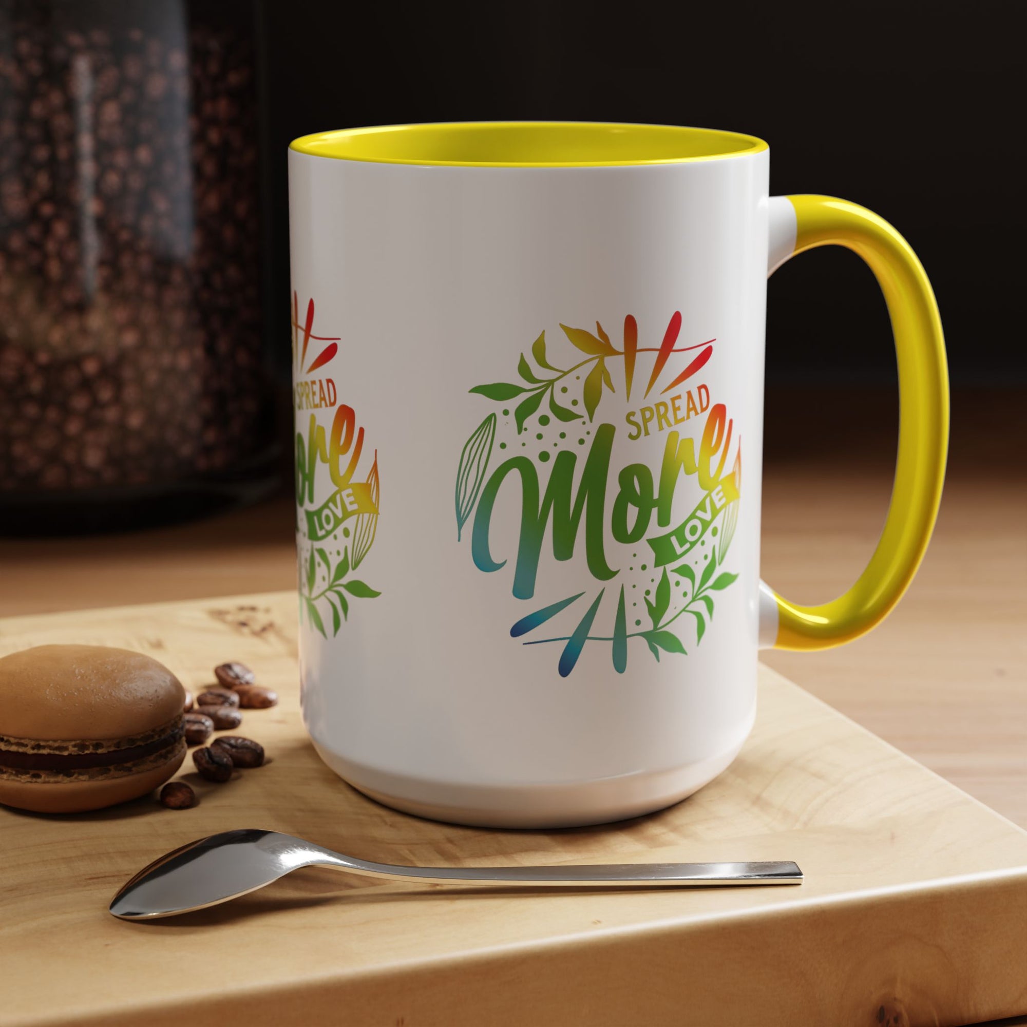 Spread more Love Accent Coffee Mug - Inspirational Design