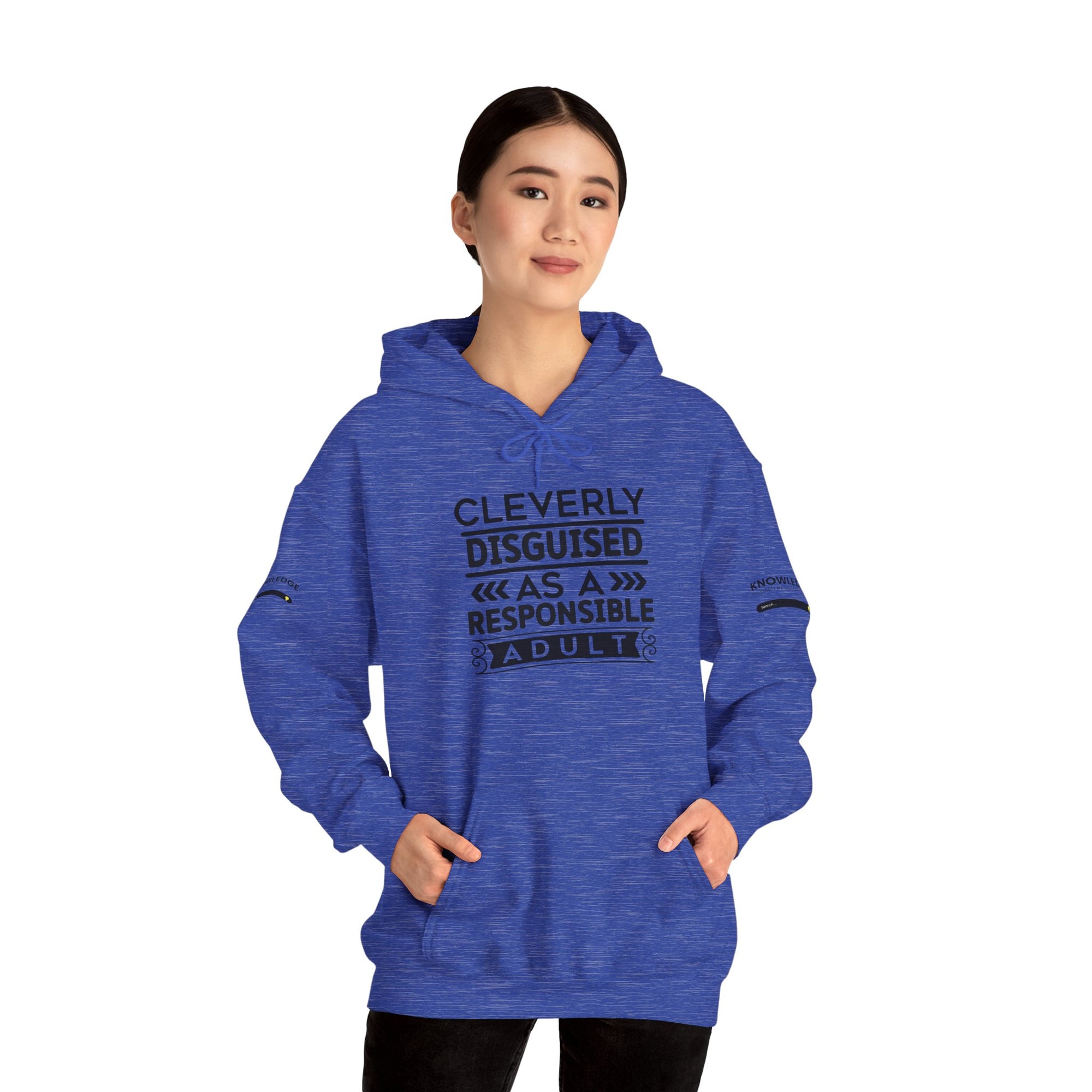 Cleverly Disguised Adult Hoodie - Unisex Heavy Blend Sweatshirt