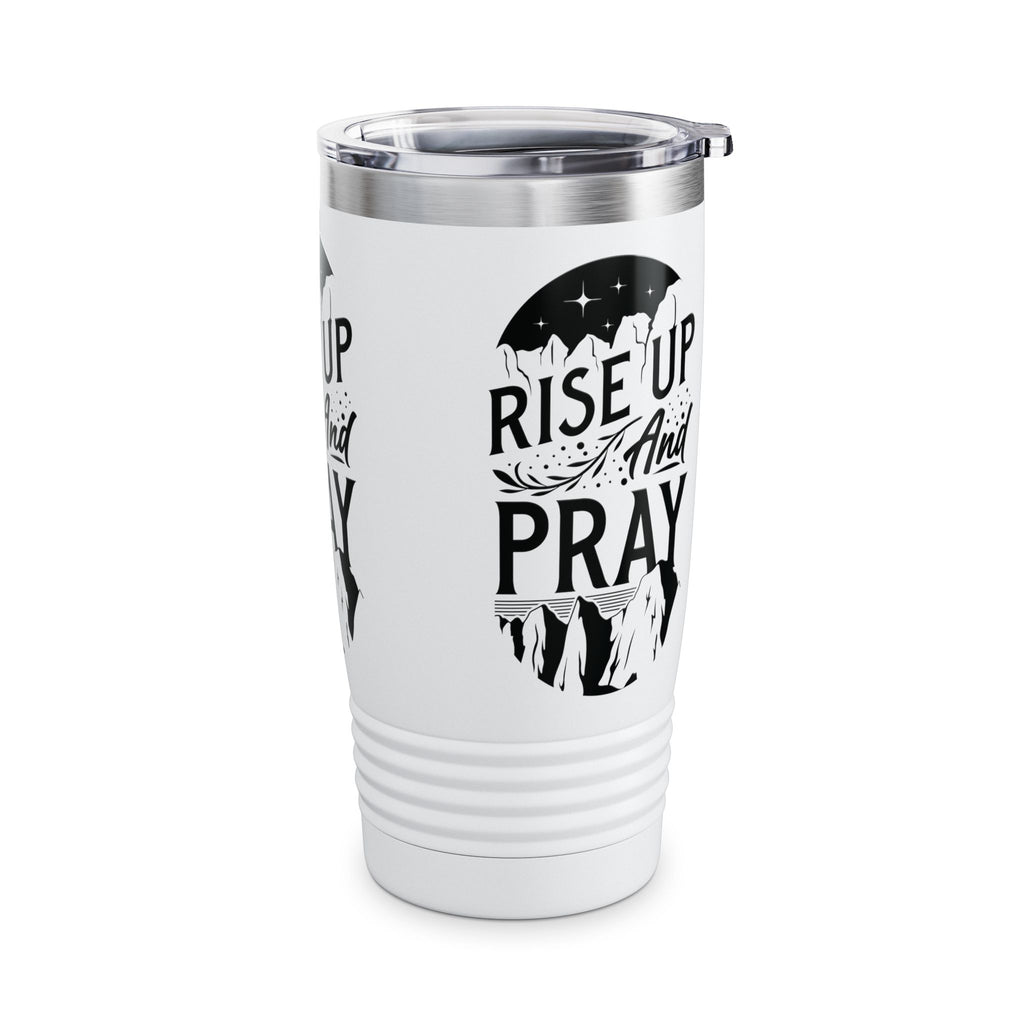 Rise Up and Pray Ringneck Tumbler - 20oz Inspirational Travel Mug