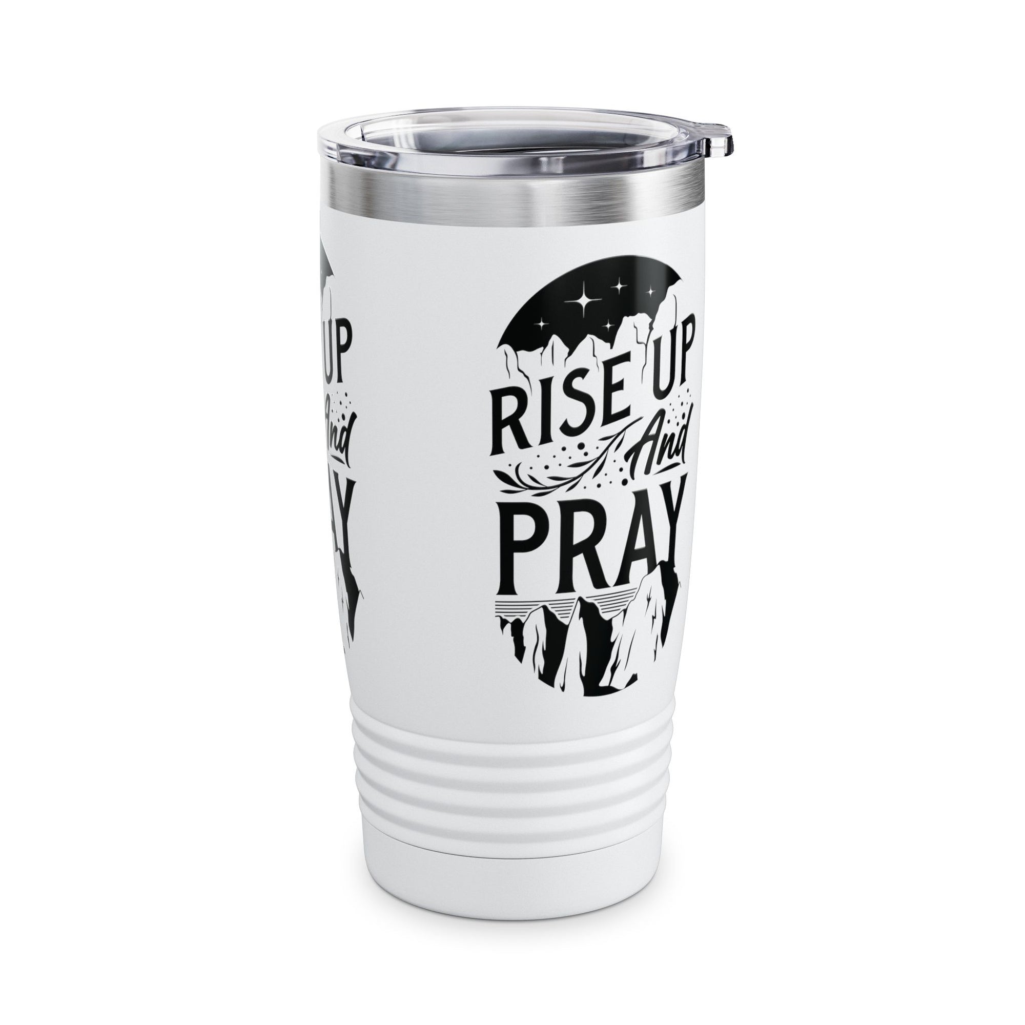 Rise Up and Pray Ringneck Tumbler - 20oz Inspirational Travel Mug