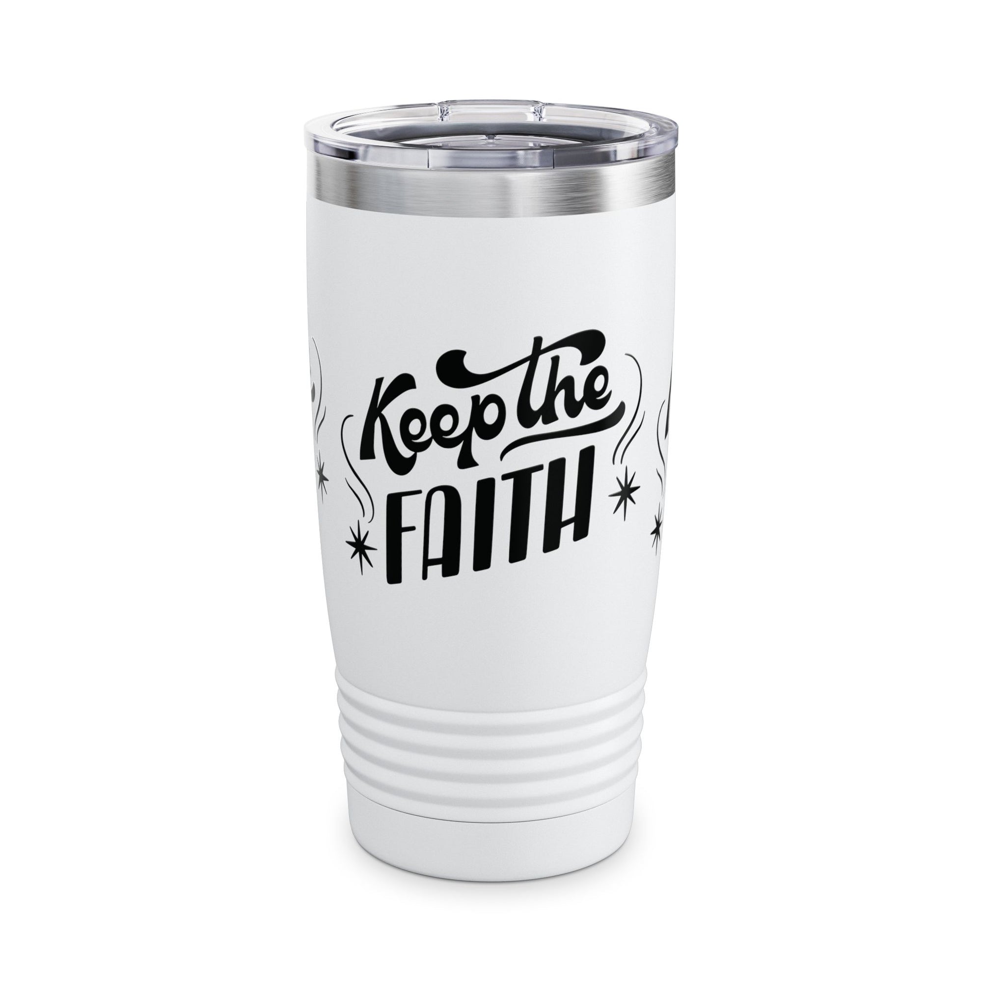 Keep the Faith Ringneck Tumbler - 20oz Inspirational Travel Mug