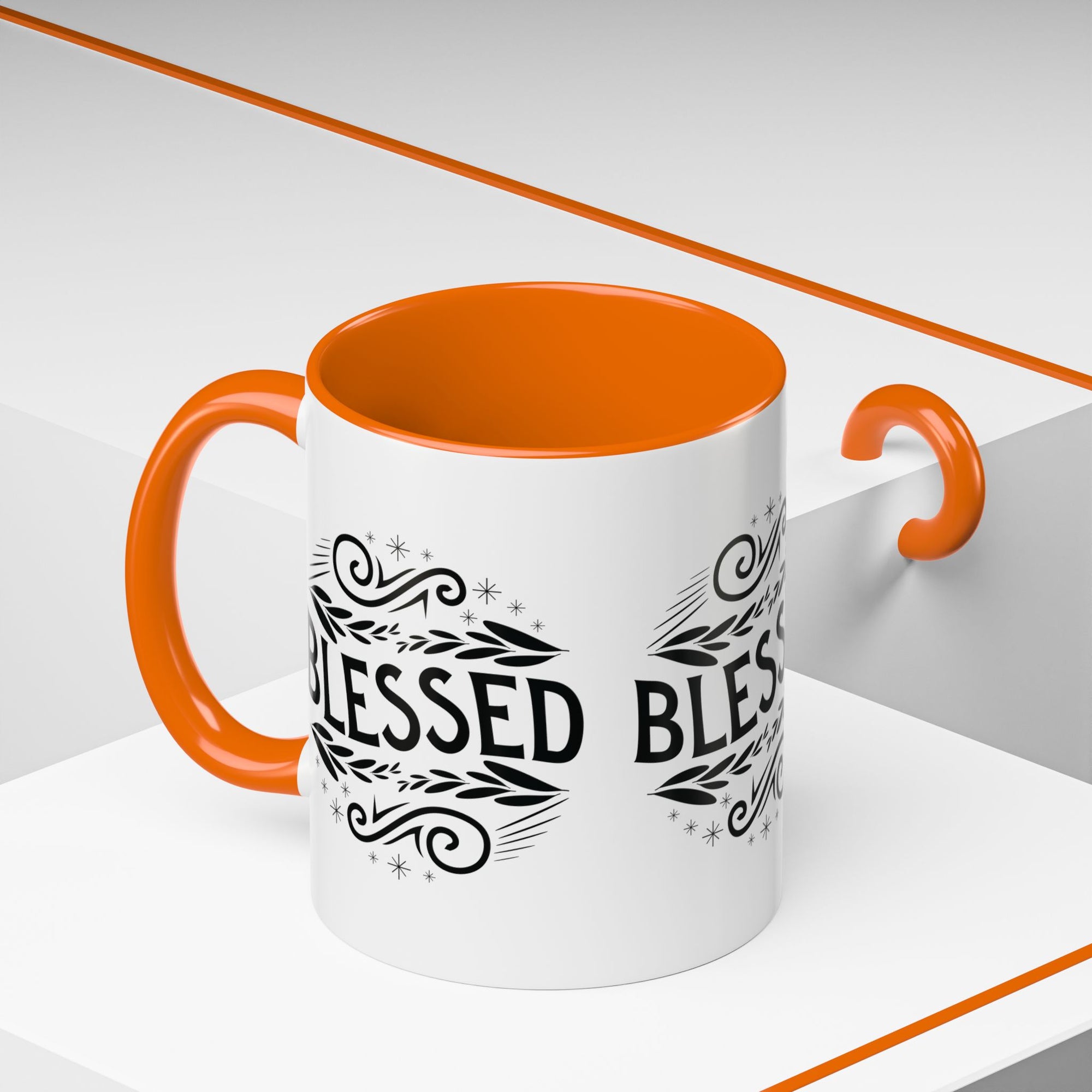 Blessed Accent Coffee Mug - Inspirational Design