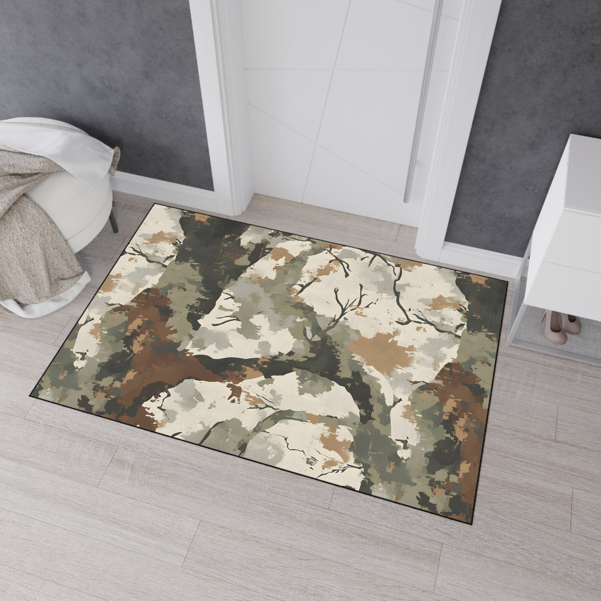 Camo Heavy Duty Floor Mat - Durable & Stylish Home Decor for Indoor/Outdoor Use