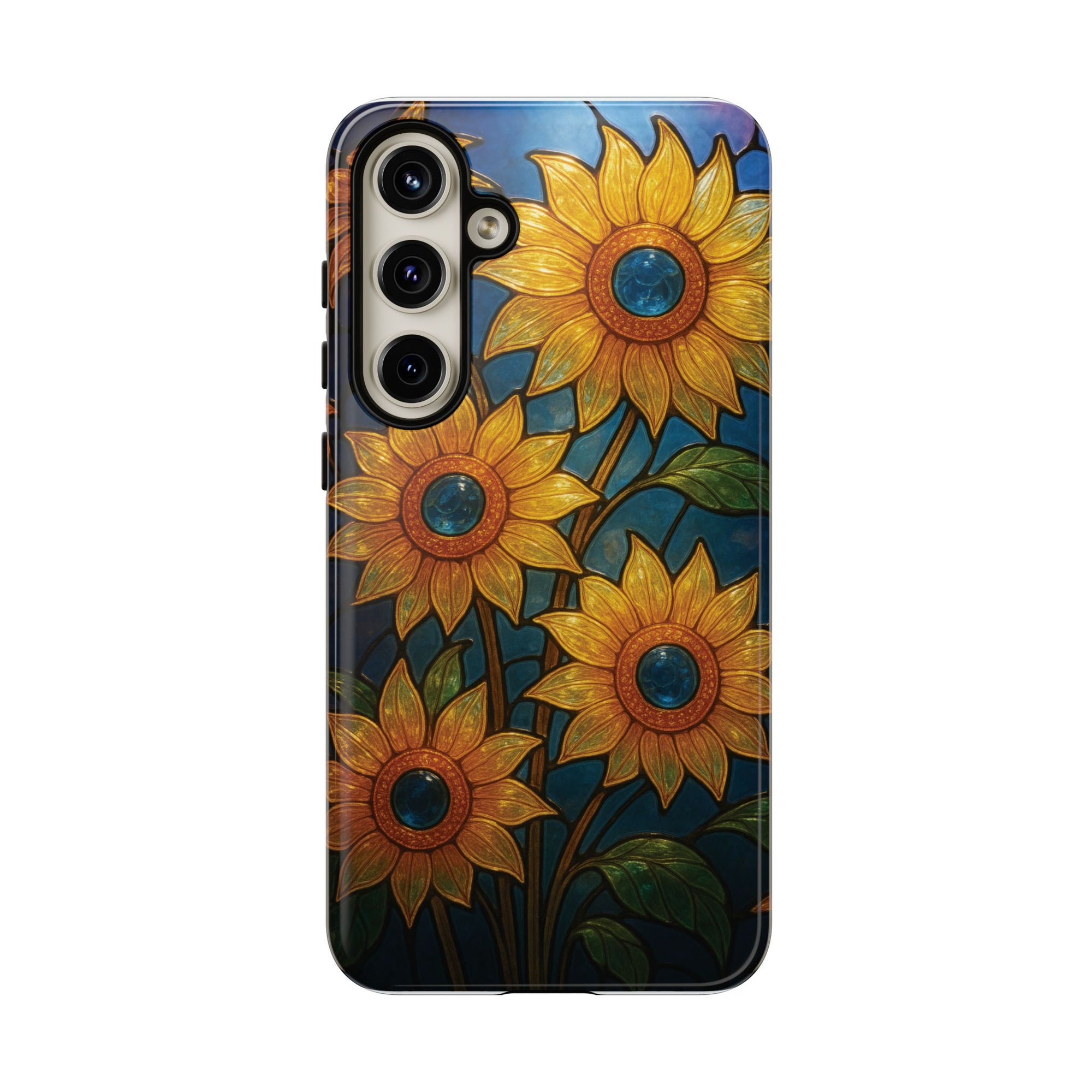 Vibrant Floral Phone Case, Sunflower Design, Tough & Durable Case, Nature Lover Gift, Protective Phone Cover, Spring Aesthetic
