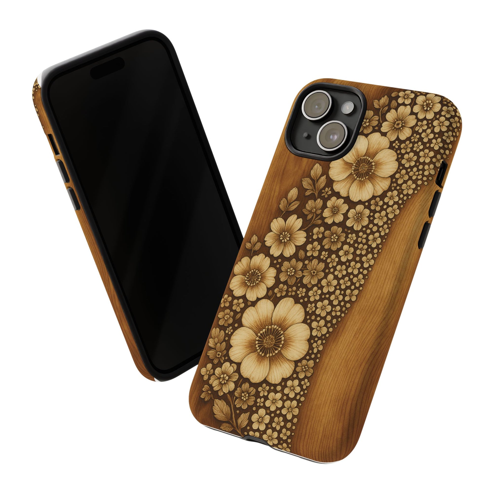 Floral Phone Case - Tough Cases, Protective Cover, Floral Design, Nature Lover Gift, Phone Accessory, Trendy Gadget