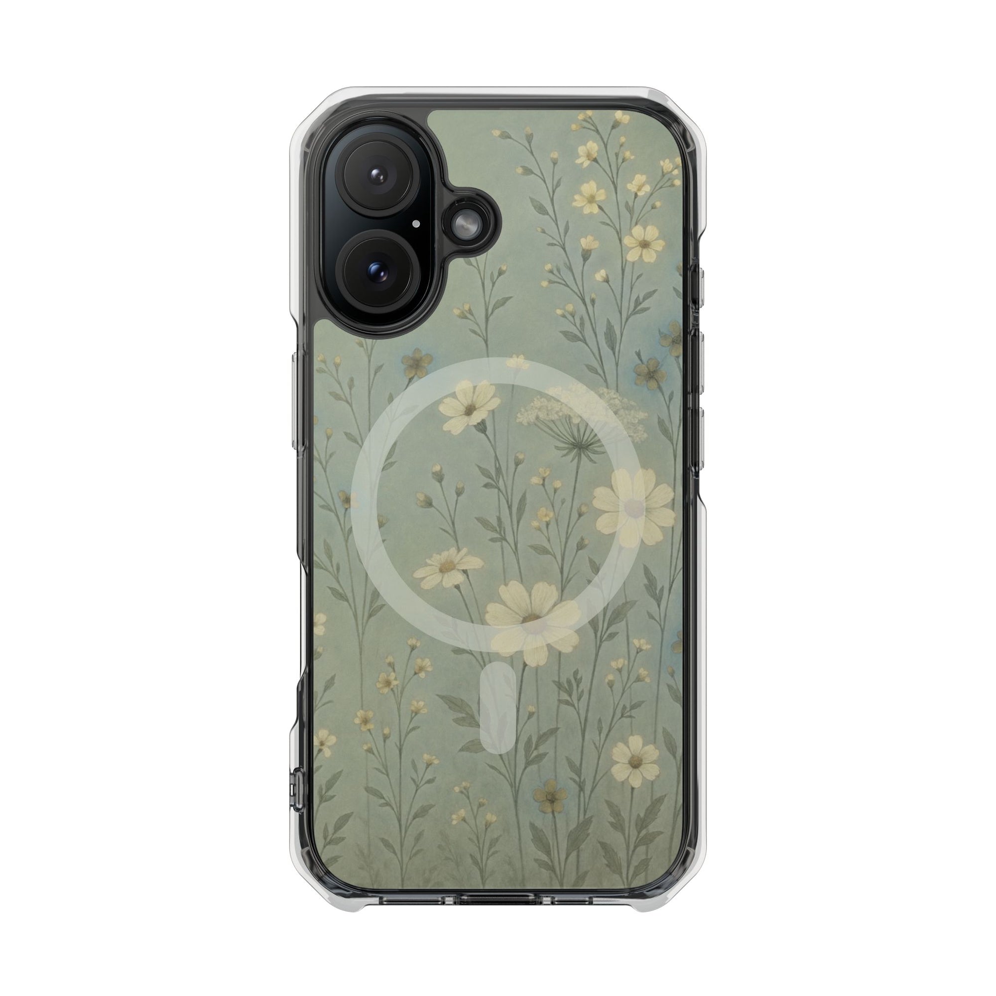 Floral Magnetic Clear Impact Cases, Phone Protection, Floral Design, Nature Lover Gift, Stylish Tech Accessories, Everyday Use