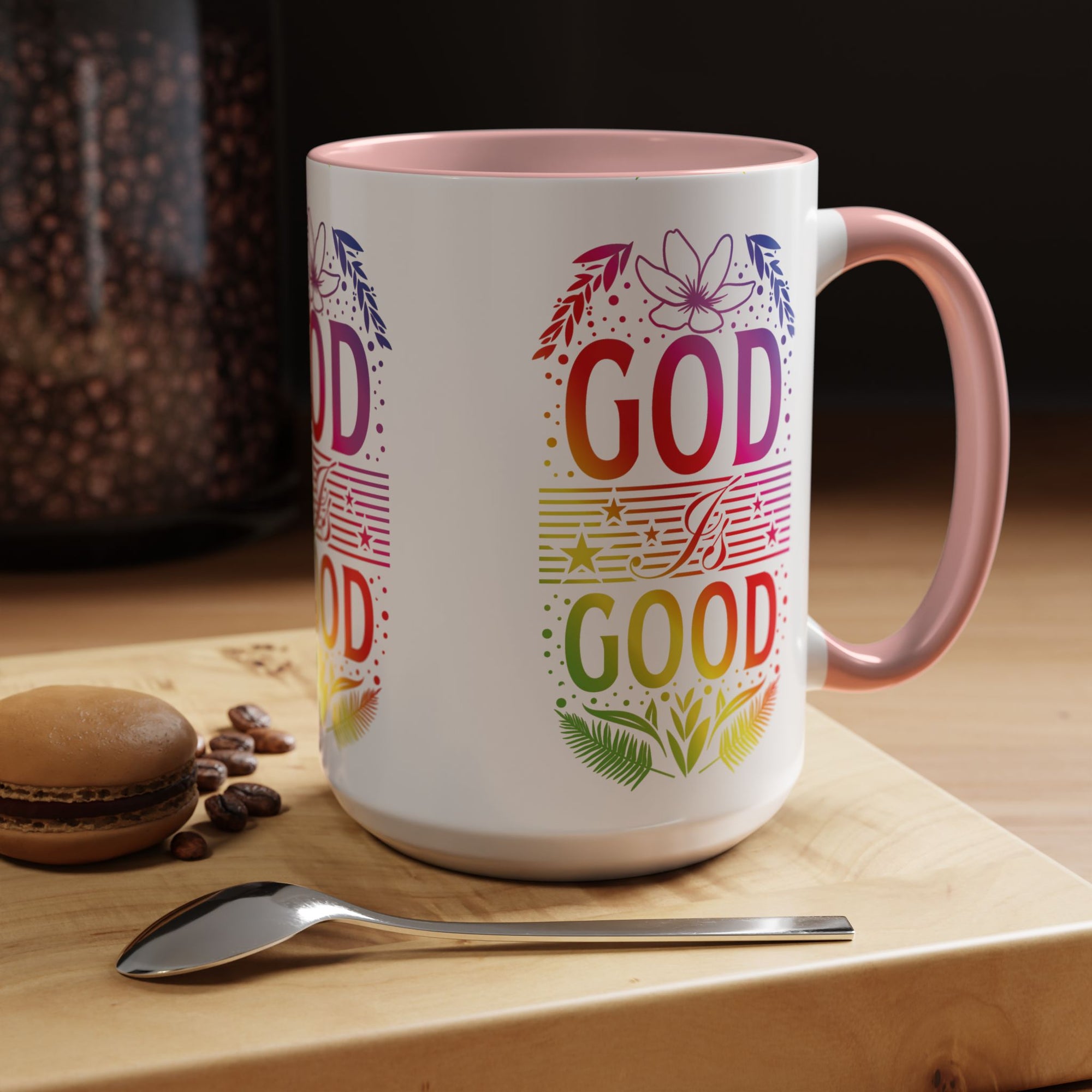 God is Good Accent Coffee Mug - Inspirational Design
