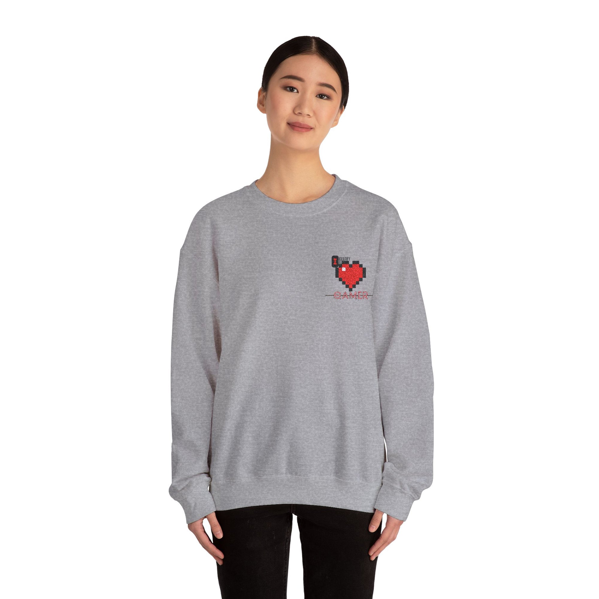 I identify as Gamer Tee - Unisex Heavy Blend™ Crewneck Sweatshirt