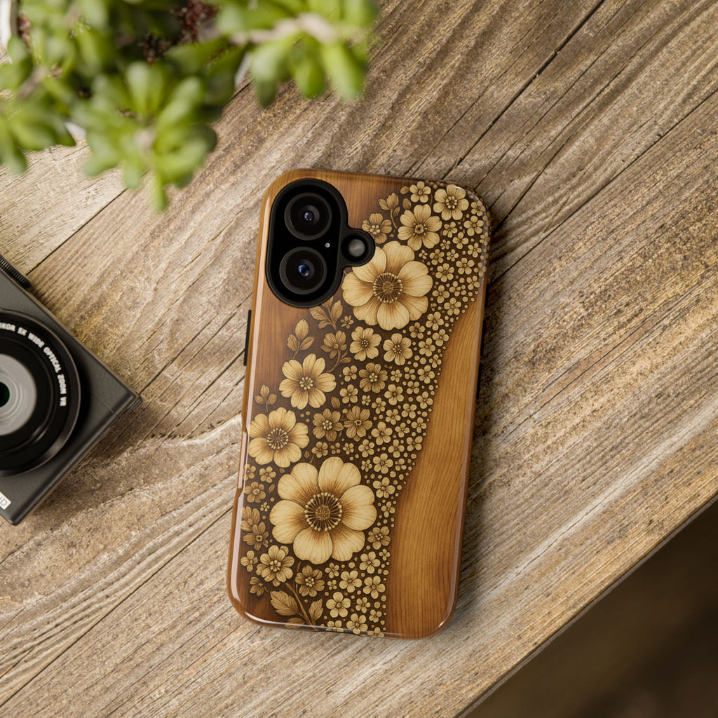 Floral Phone Case - Tough Cases, Protective Cover, Floral Design, Nature Lover Gift, Phone Accessory, Trendy Gadget