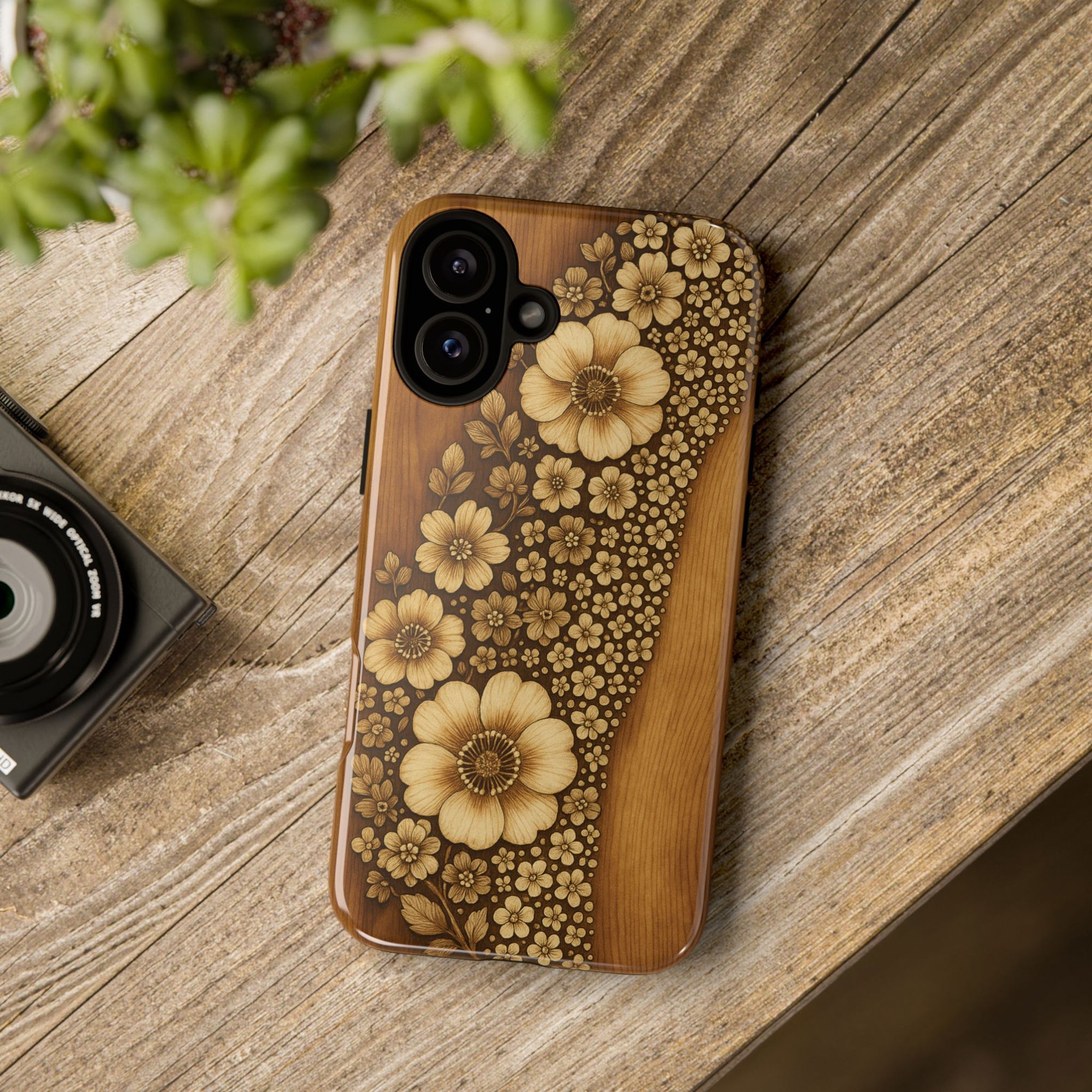 Floral Phone Case - Tough Cases, Protective Cover, Floral Design, Nature Lover Gift, Phone Accessory, Trendy Gadget