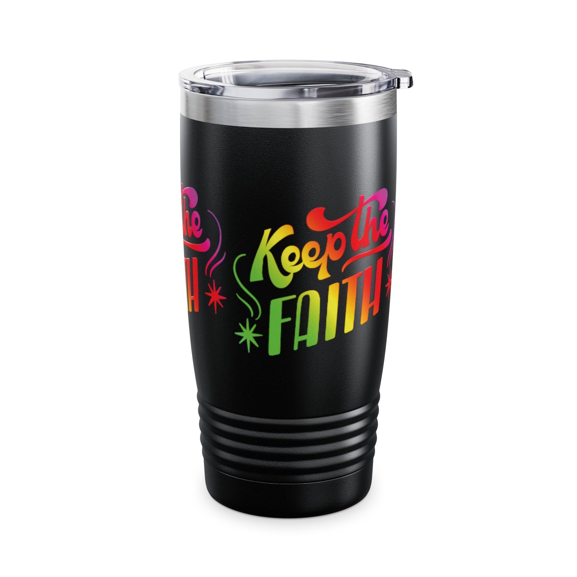 Keep the Faith Ringneck Tumbler - 20oz Inspirational Travel Mug