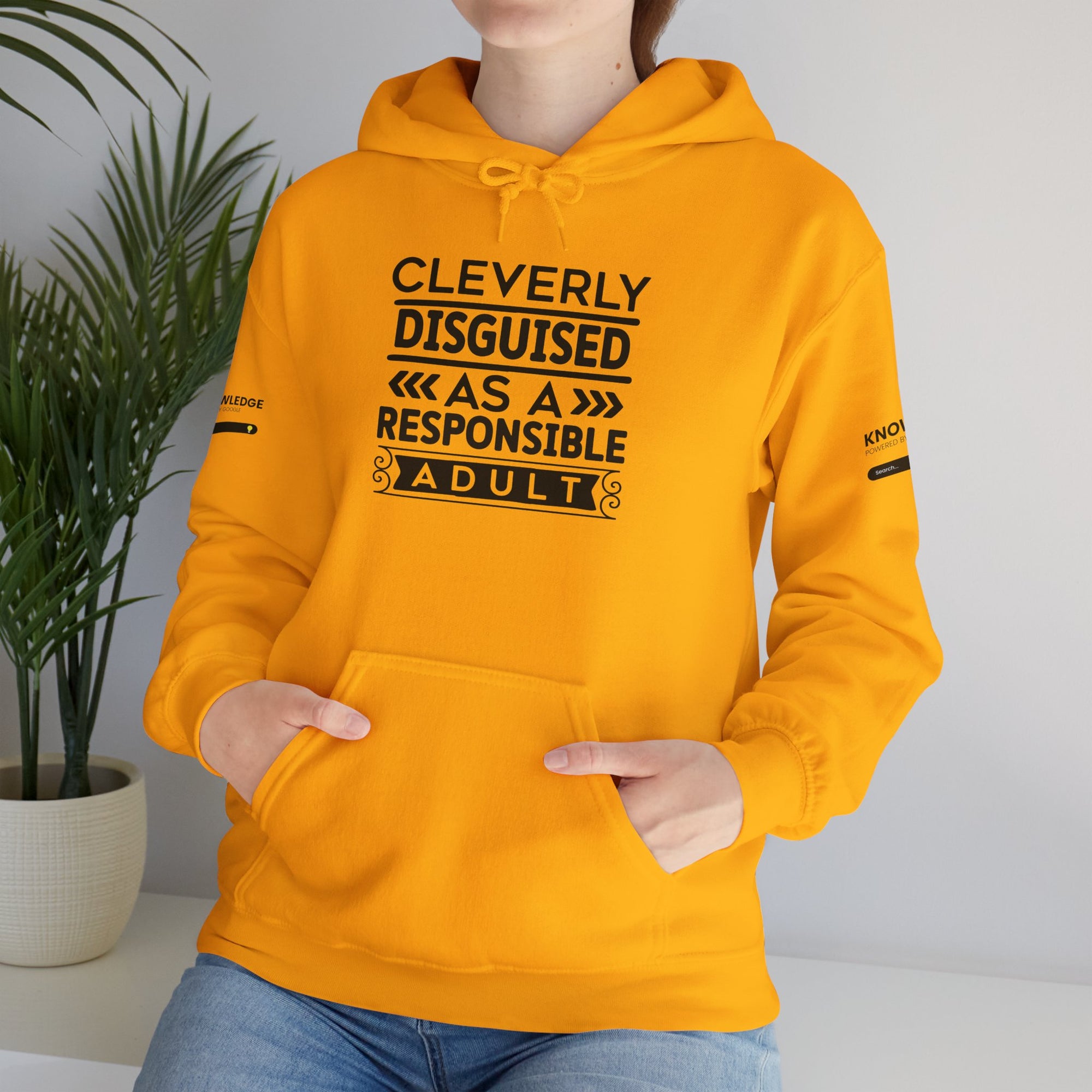 Cleverly Disguised Adult Hoodie - Unisex Heavy Blend Sweatshirt