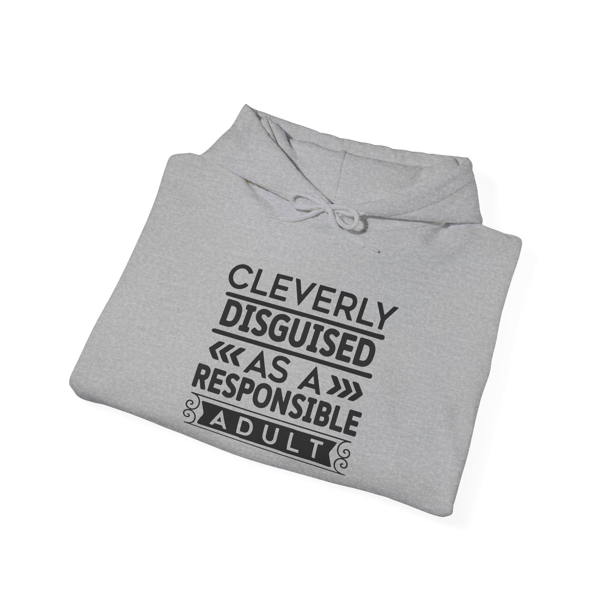Cleverly Disguised Adult Hoodie - Unisex Heavy Blend Sweatshirt