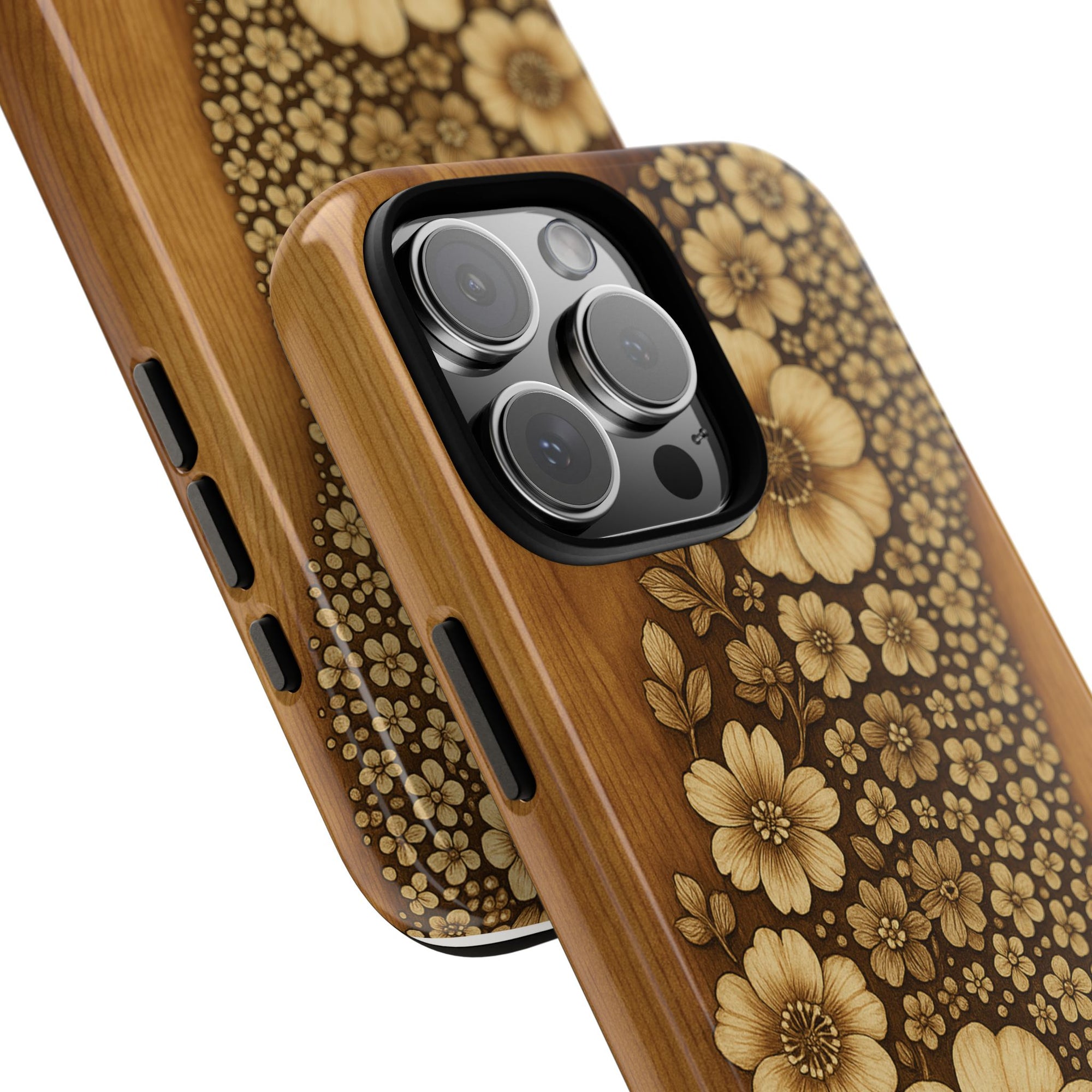Floral Phone Case - Tough Cases, Protective Cover, Floral Design, Nature Lover Gift, Phone Accessory, Trendy Gadget