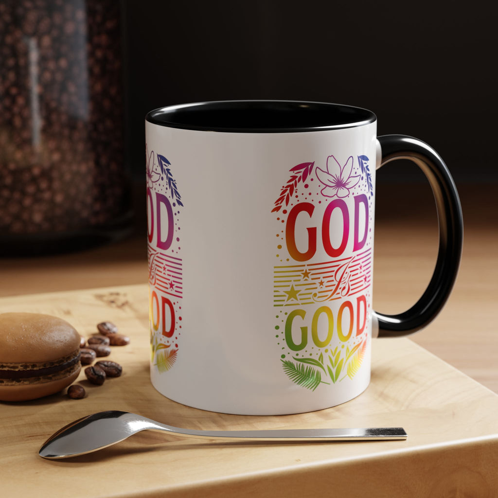 God is Good Accent Coffee Mug - Inspirational Design