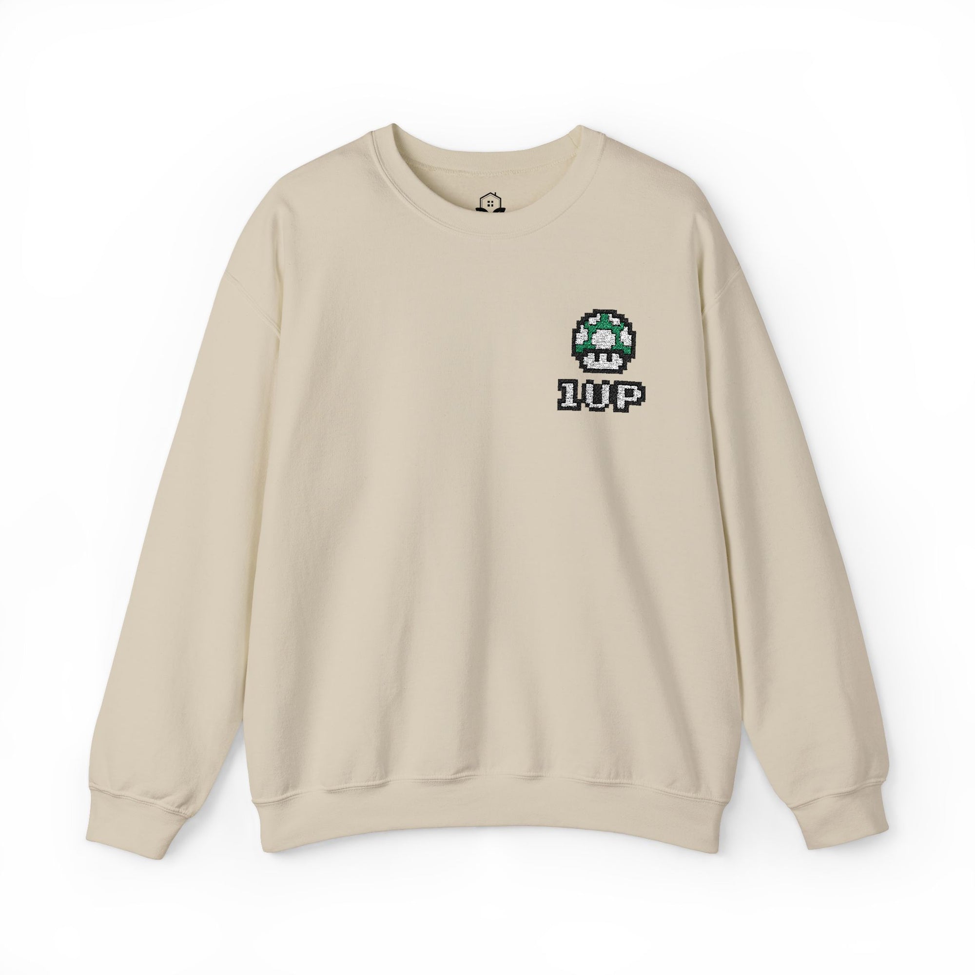 1UP Mushroom - Unisex Heavy Blend™ Crewneck Sweatshirt