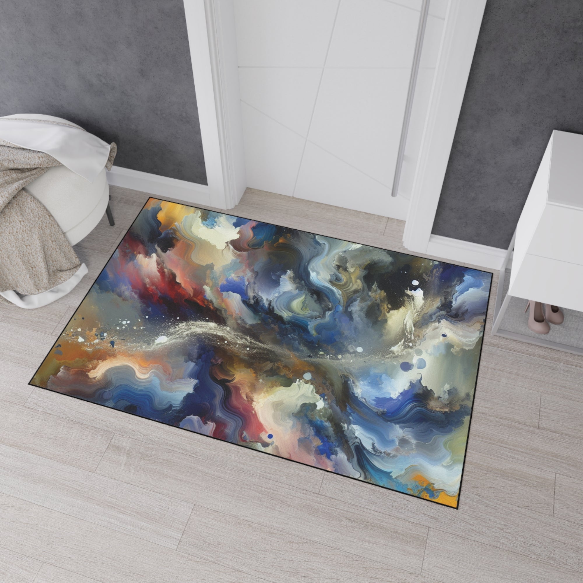 Abstract Art Heavy Duty Floor Mat - Stylish Non-Slip Area Rug for Home Decor