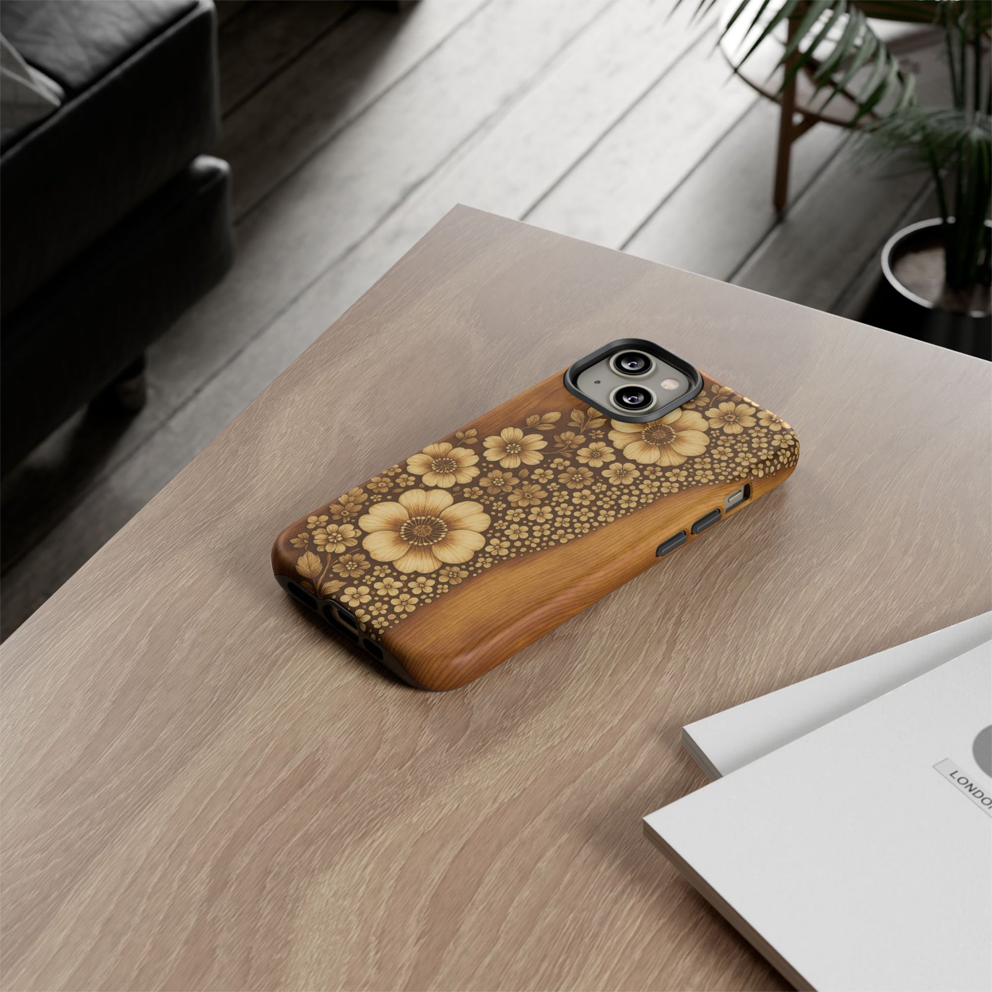 Floral Phone Case - Tough Cases, Protective Cover, Floral Design, Nature Lover Gift, Phone Accessory, Trendy Gadget