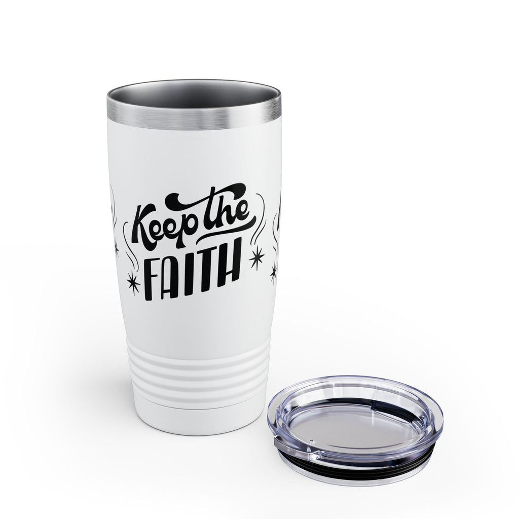 Keep the Faith Ringneck Tumbler - 20oz Inspirational Travel Mug