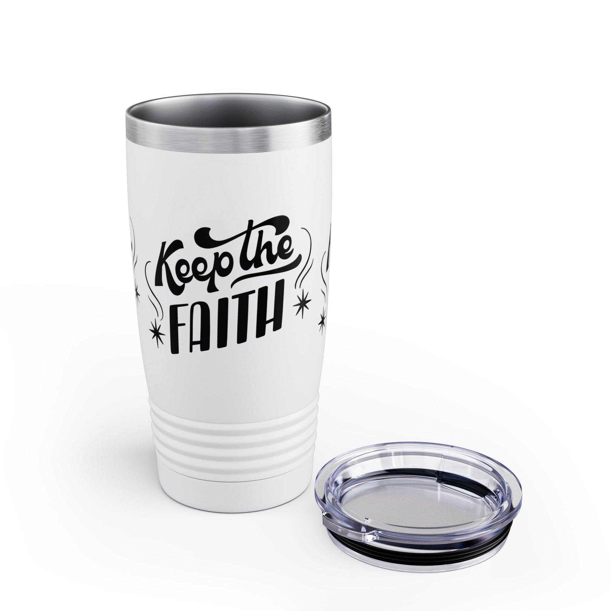 Keep the Faith Ringneck Tumbler - 20oz Inspirational Travel Mug