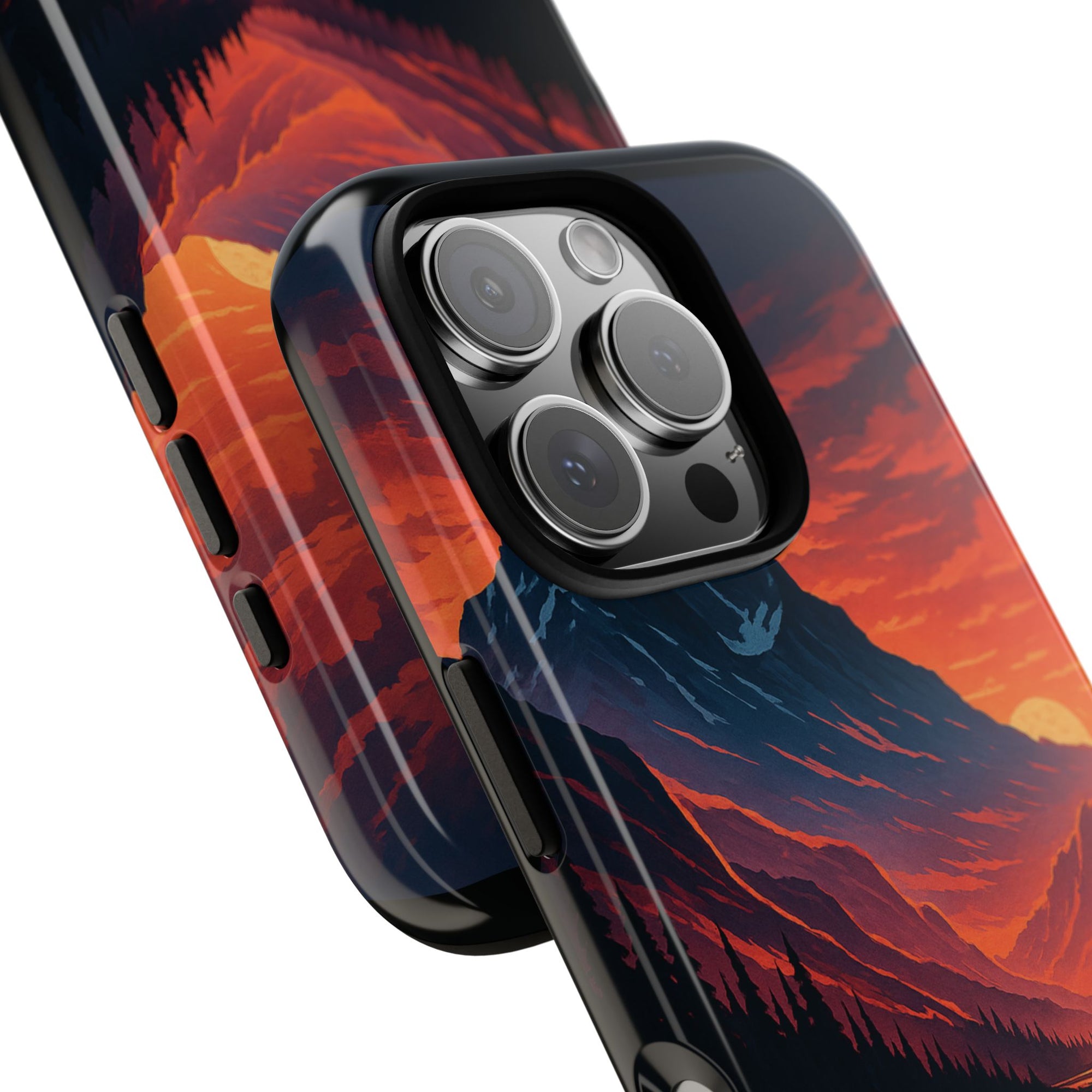Mountain Sunset Phone Case, Nature Inspired Case, Tough Cases, Gift for Adventurers, Phone Accessories