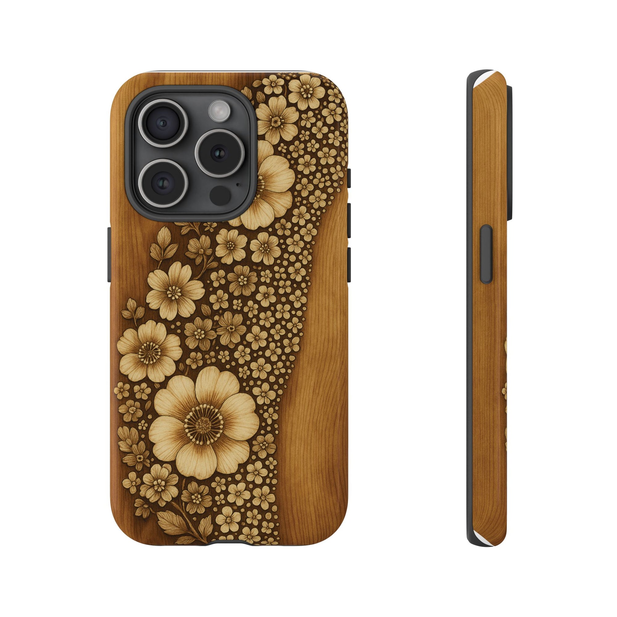 Floral Phone Case - Tough Cases, Protective Cover, Floral Design, Nature Lover Gift, Phone Accessory, Trendy Gadget