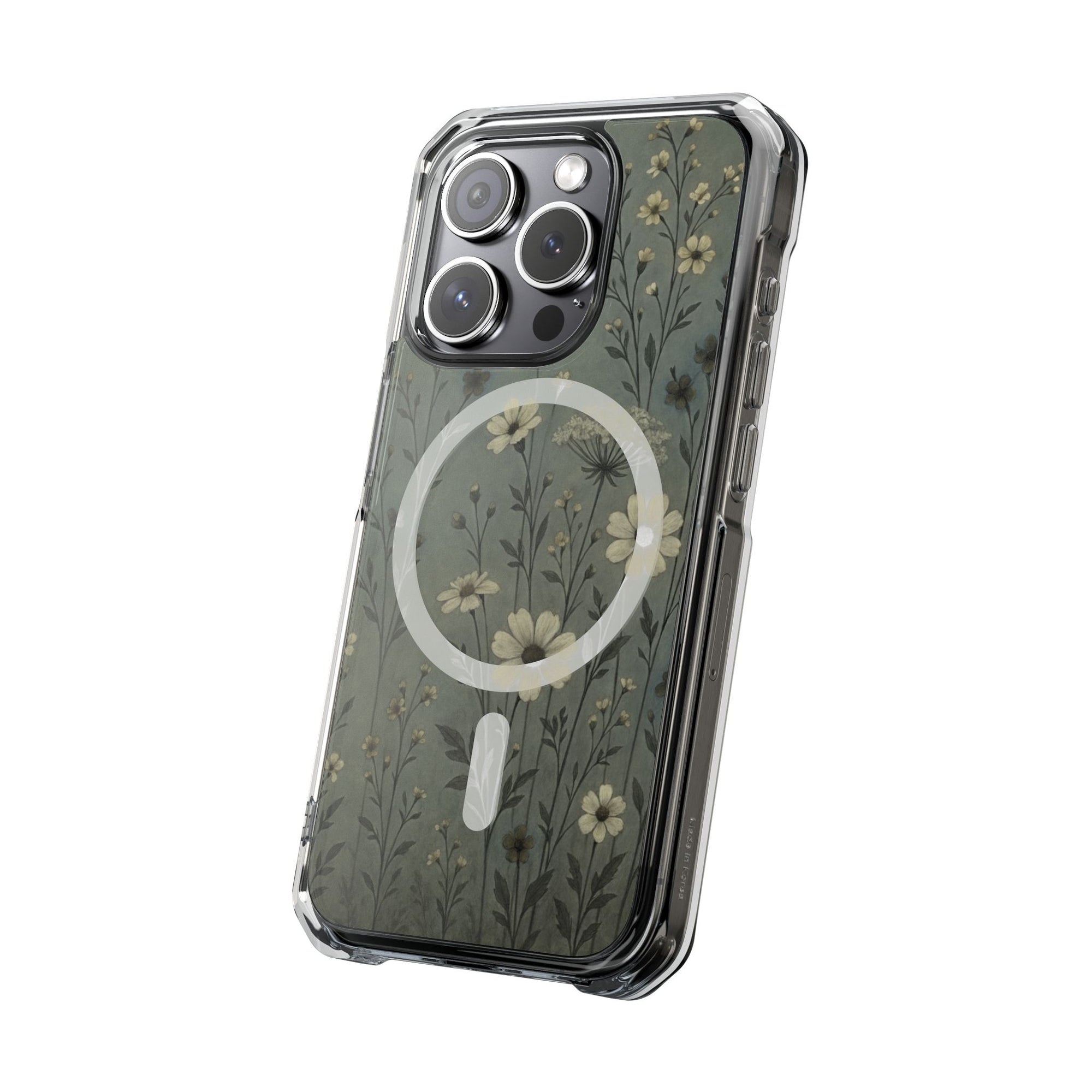 Floral Magnetic Clear Impact Cases, Phone Protection, Floral Design, Nature Lover Gift, Stylish Tech Accessories, Everyday Use