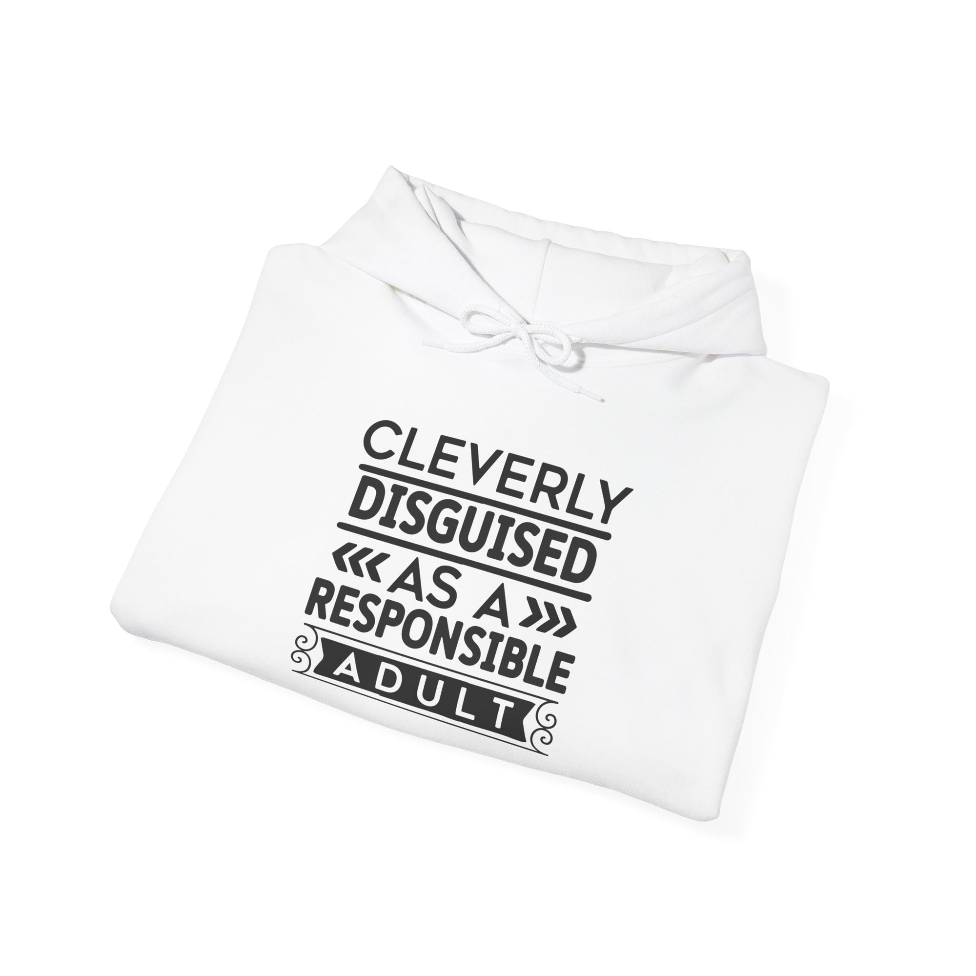 Cleverly Disguised Adult Hoodie - Unisex Heavy Blend Sweatshirt