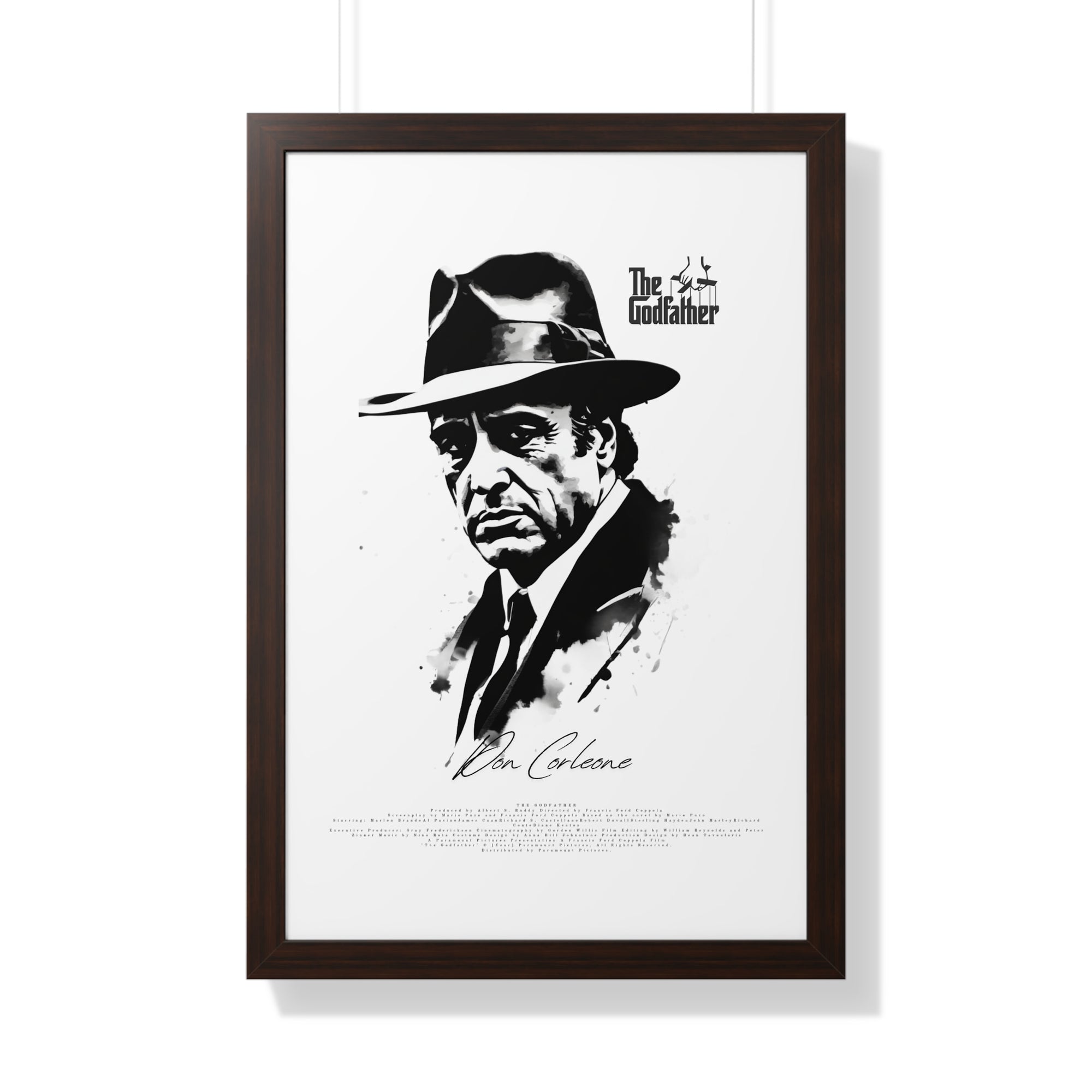 Don Corleone Framed Vertical Poster