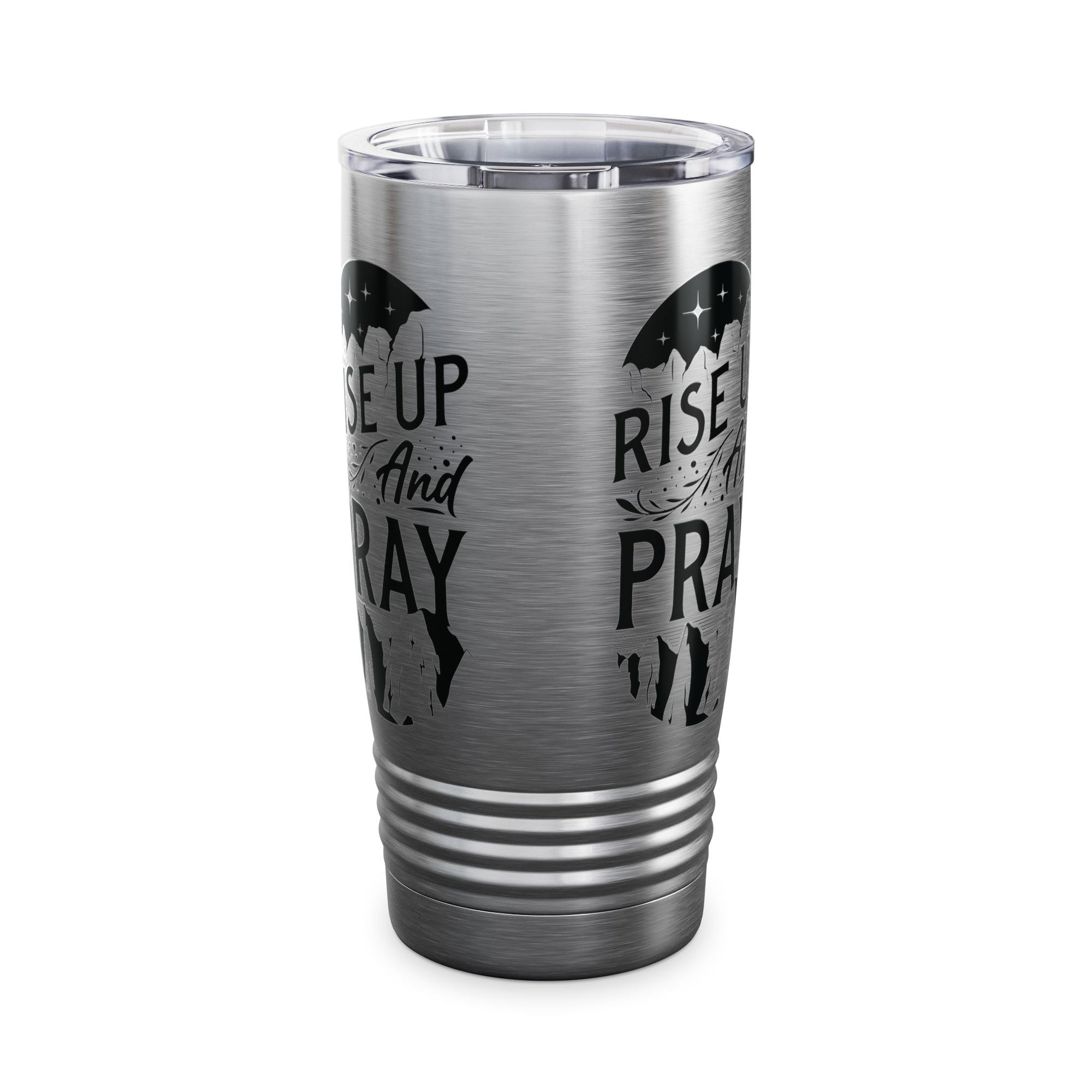 Rise Up and Pray Ringneck Tumbler - 20oz Inspirational Travel Mug