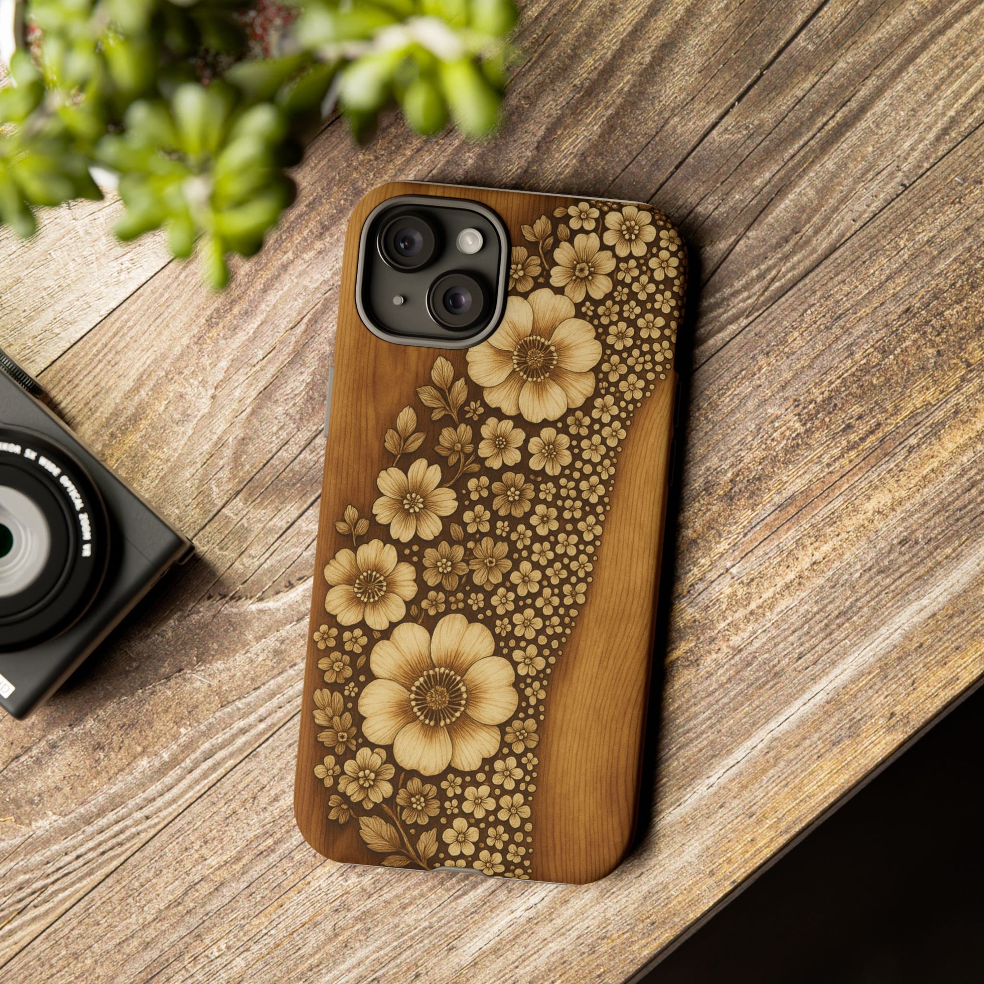 Floral Phone Case - Tough Cases, Protective Cover, Floral Design, Nature Lover Gift, Phone Accessory, Trendy Gadget