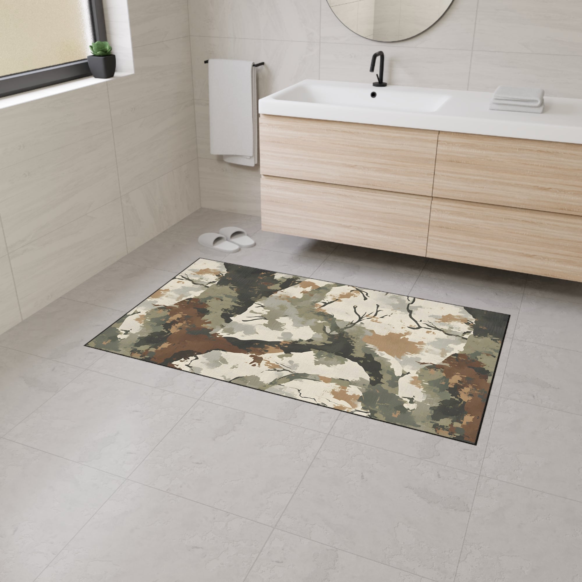 Camo Heavy Duty Floor Mat - Durable & Stylish Home Decor for Indoor/Outdoor Use