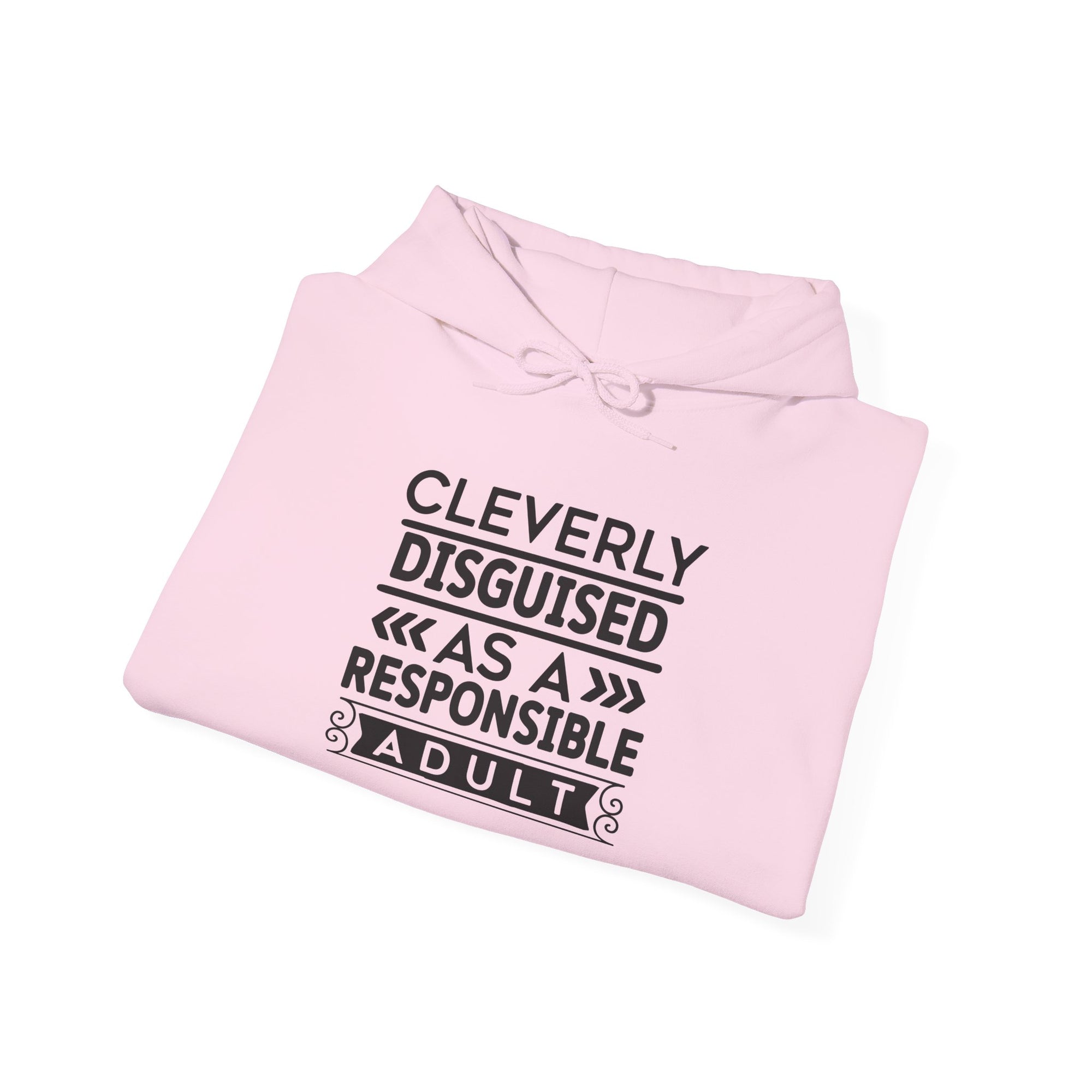 Cleverly Disguised Adult Hoodie - Unisex Heavy Blend Sweatshirt