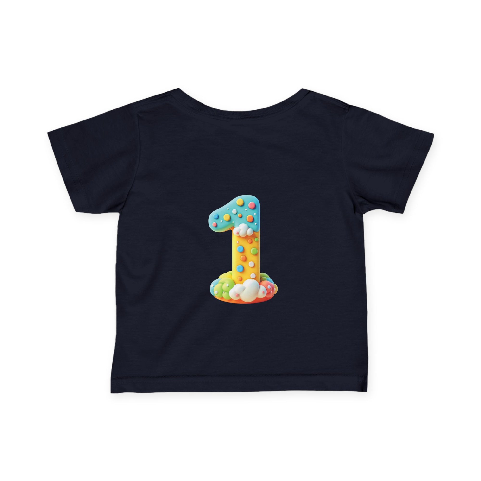 Cute Infant T-Shirt - 'Little Answered Prayer' with Colorful Number 1 Design