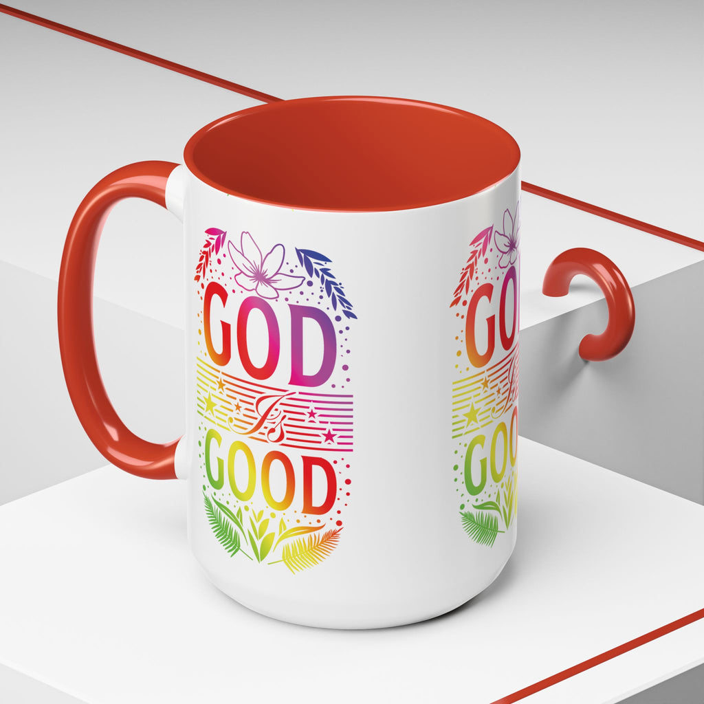 God is Good Accent Coffee Mug - Inspirational Design