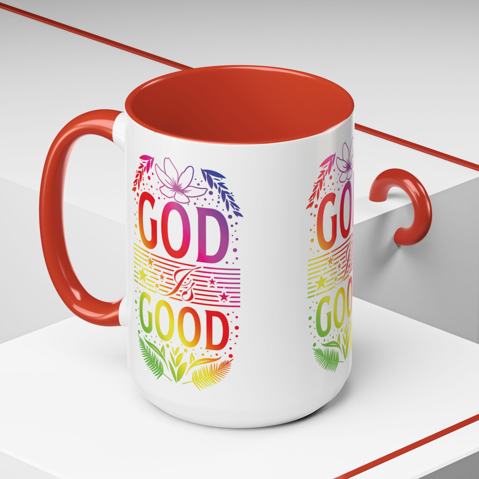 God is Good Accent Coffee Mug - Inspirational Design