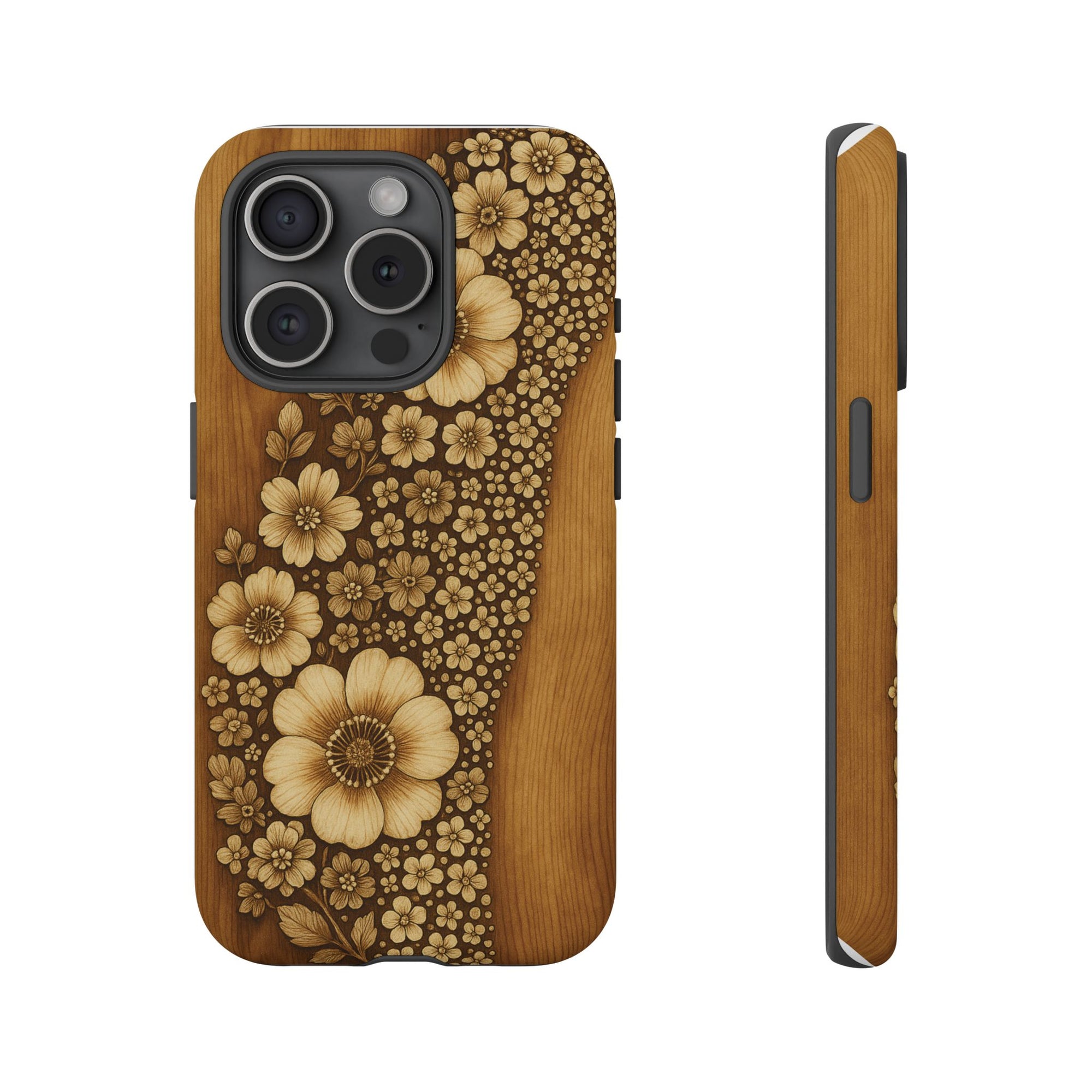 Floral Phone Case - Tough Cases, Protective Cover, Floral Design, Nature Lover Gift, Phone Accessory, Trendy Gadget