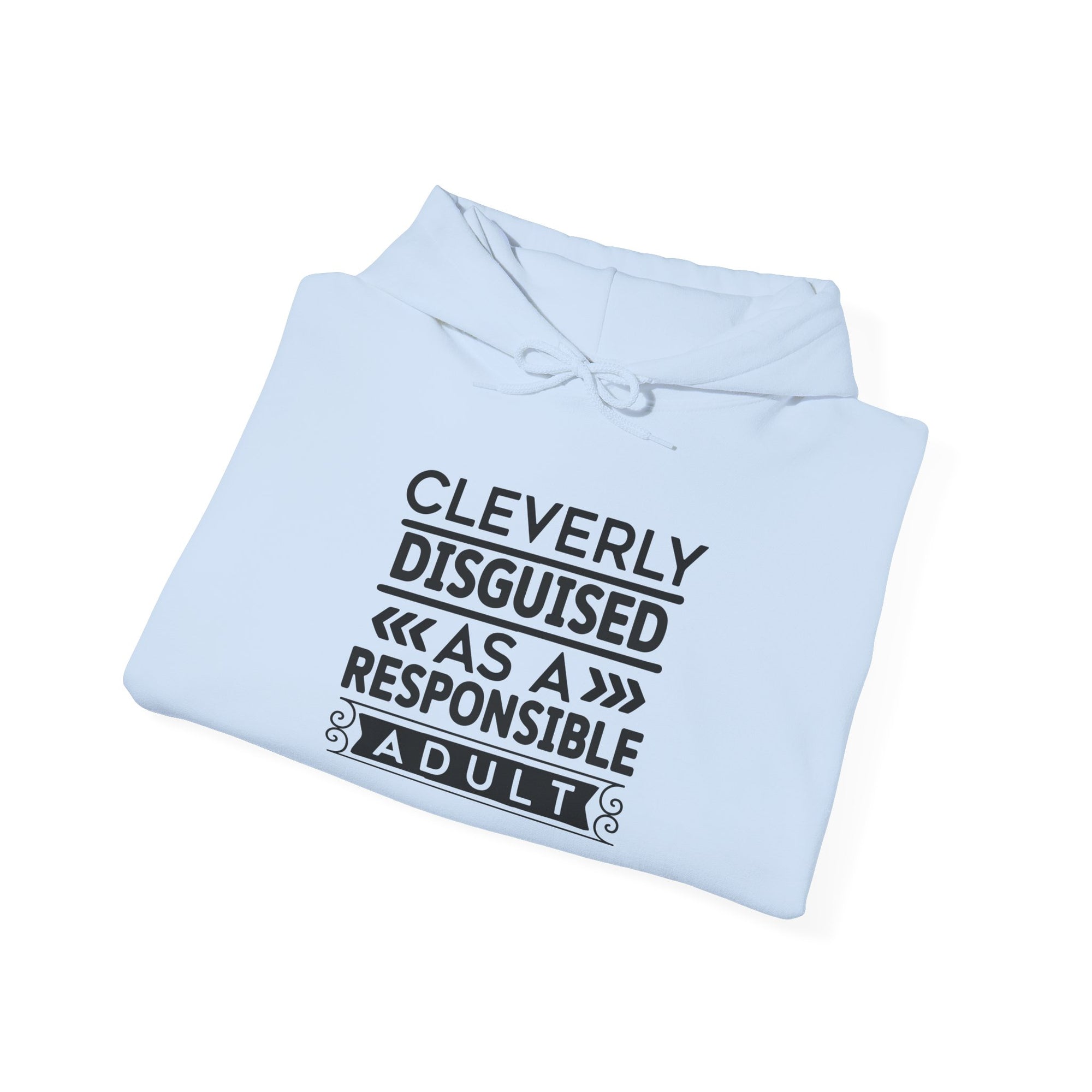 Cleverly Disguised Adult Hoodie - Unisex Heavy Blend Sweatshirt