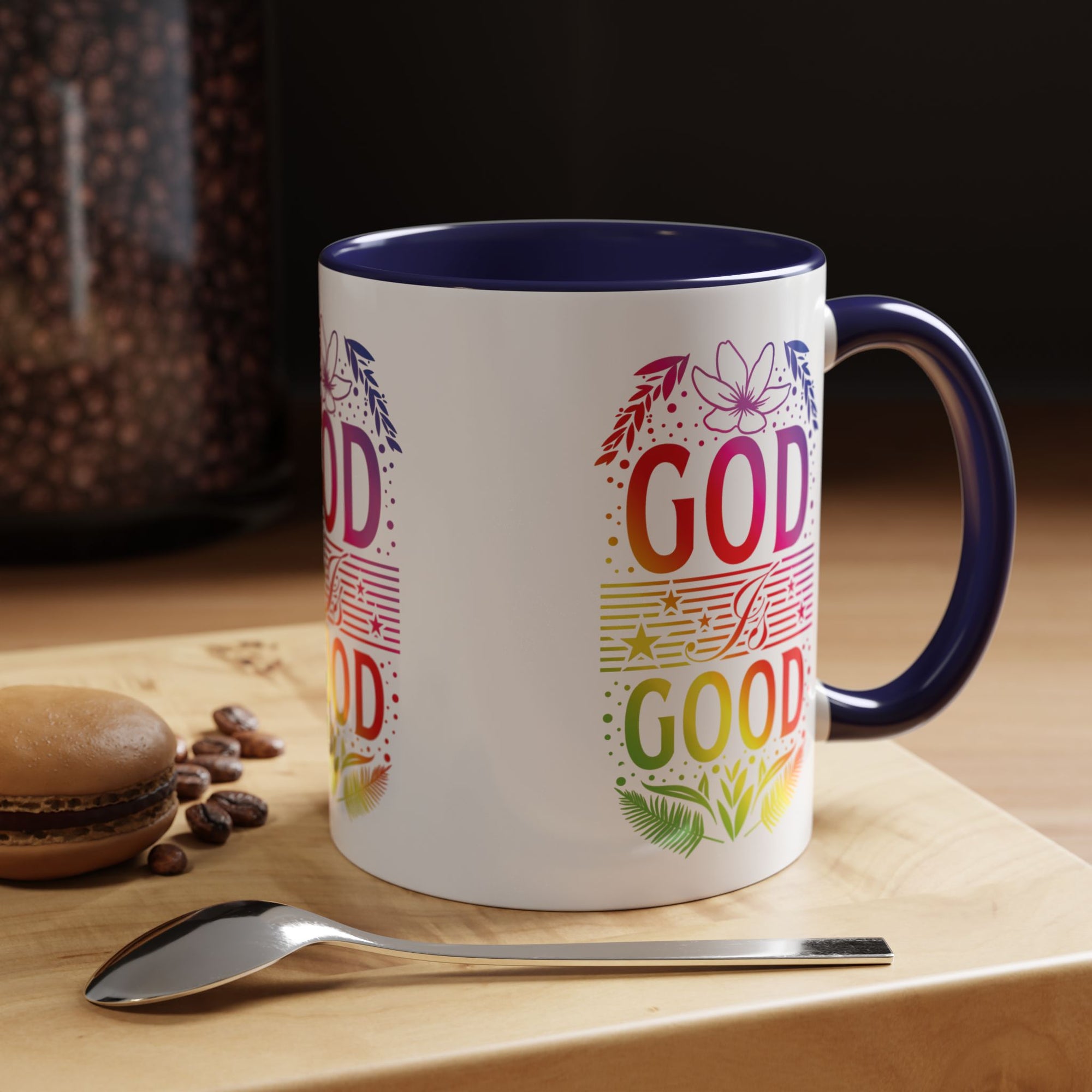 God is Good Accent Coffee Mug - Inspirational Design