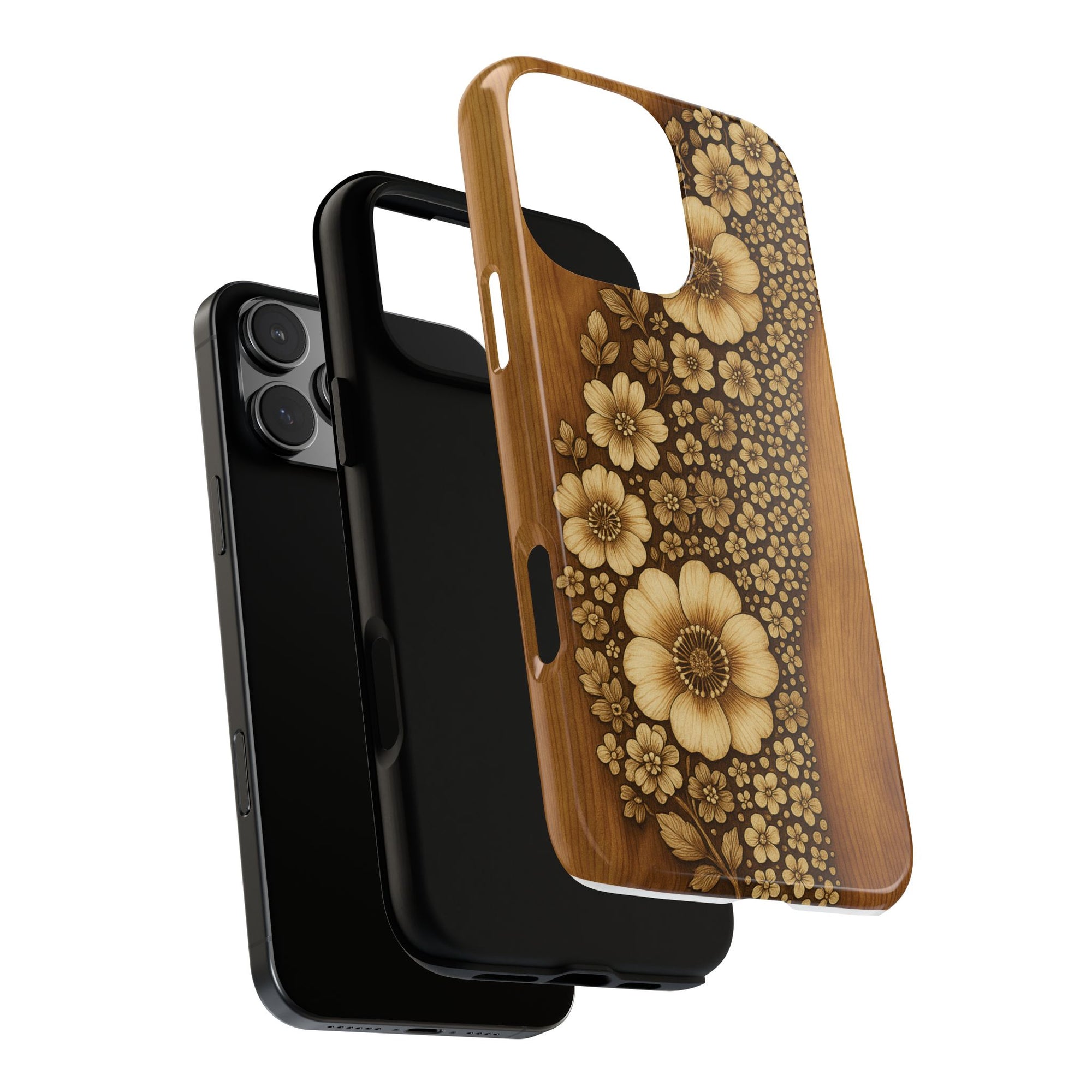 Floral Phone Case - Tough Cases, Protective Cover, Floral Design, Nature Lover Gift, Phone Accessory, Trendy Gadget