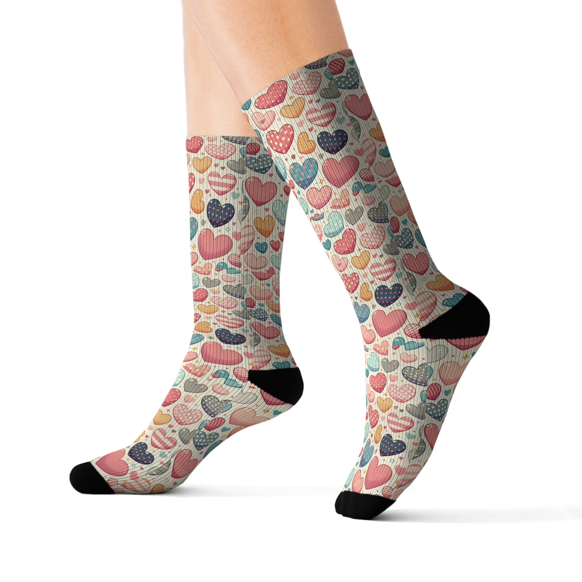 Cute Hearts - Sublimation Socks