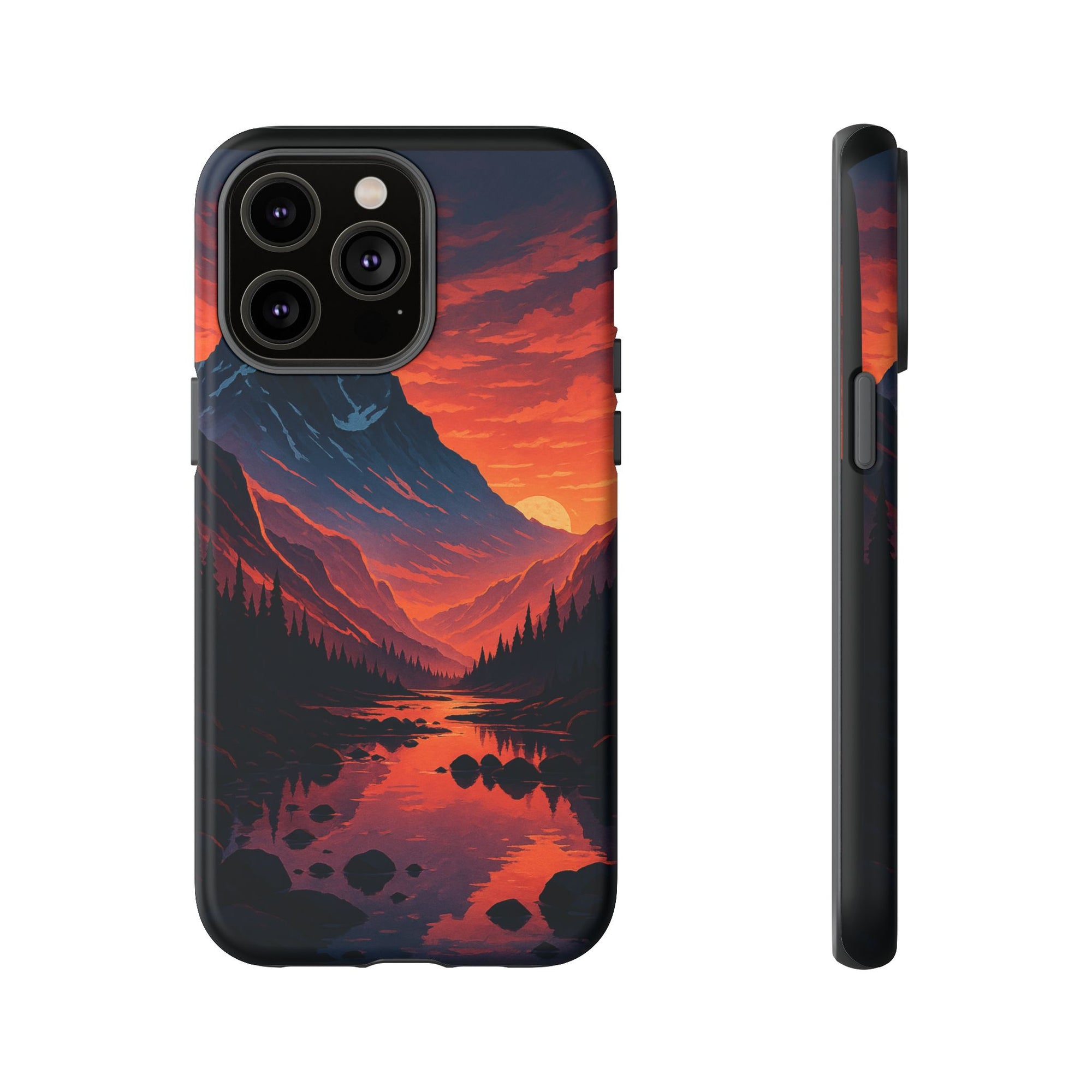 Mountain Sunset Phone Case, Nature Inspired Case, Tough Cases, Gift for Adventurers, Phone Accessories