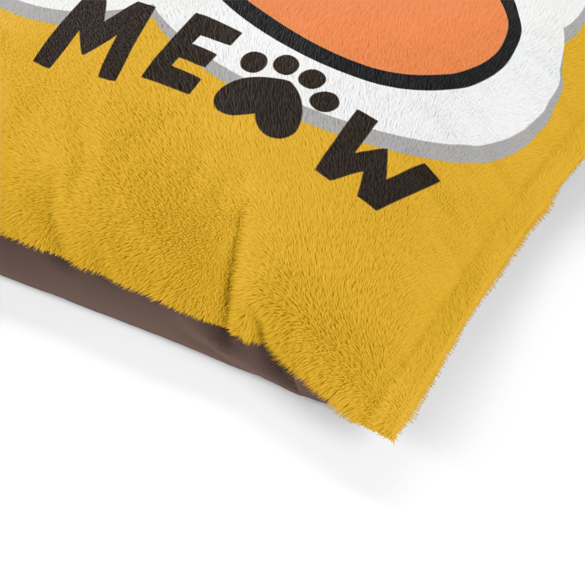 Boss Meow Pet Bed (Yellow) - Fun and Cozy Space for Your Furry Leader