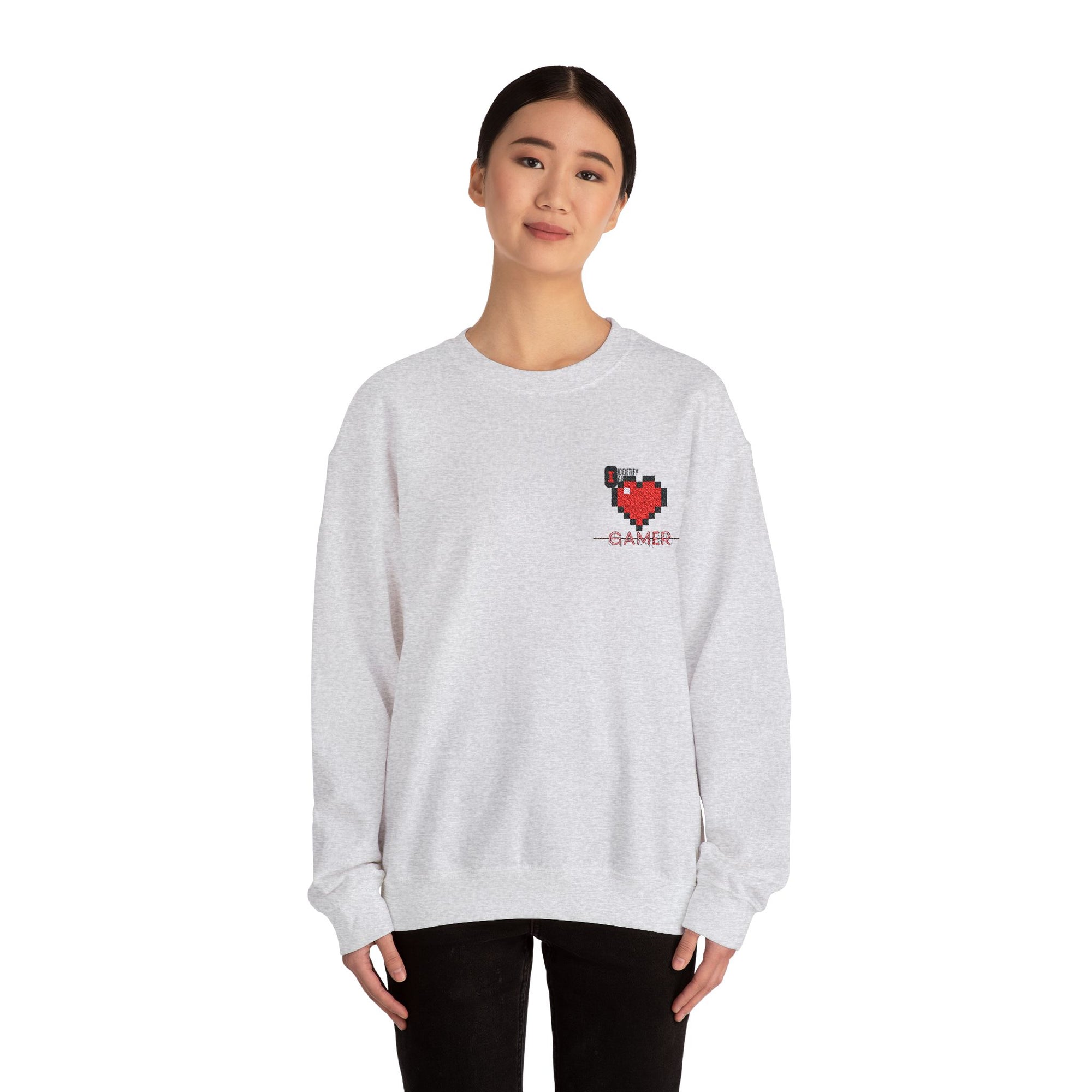 I identify as Gamer Tee - Unisex Heavy Blend™ Crewneck Sweatshirt