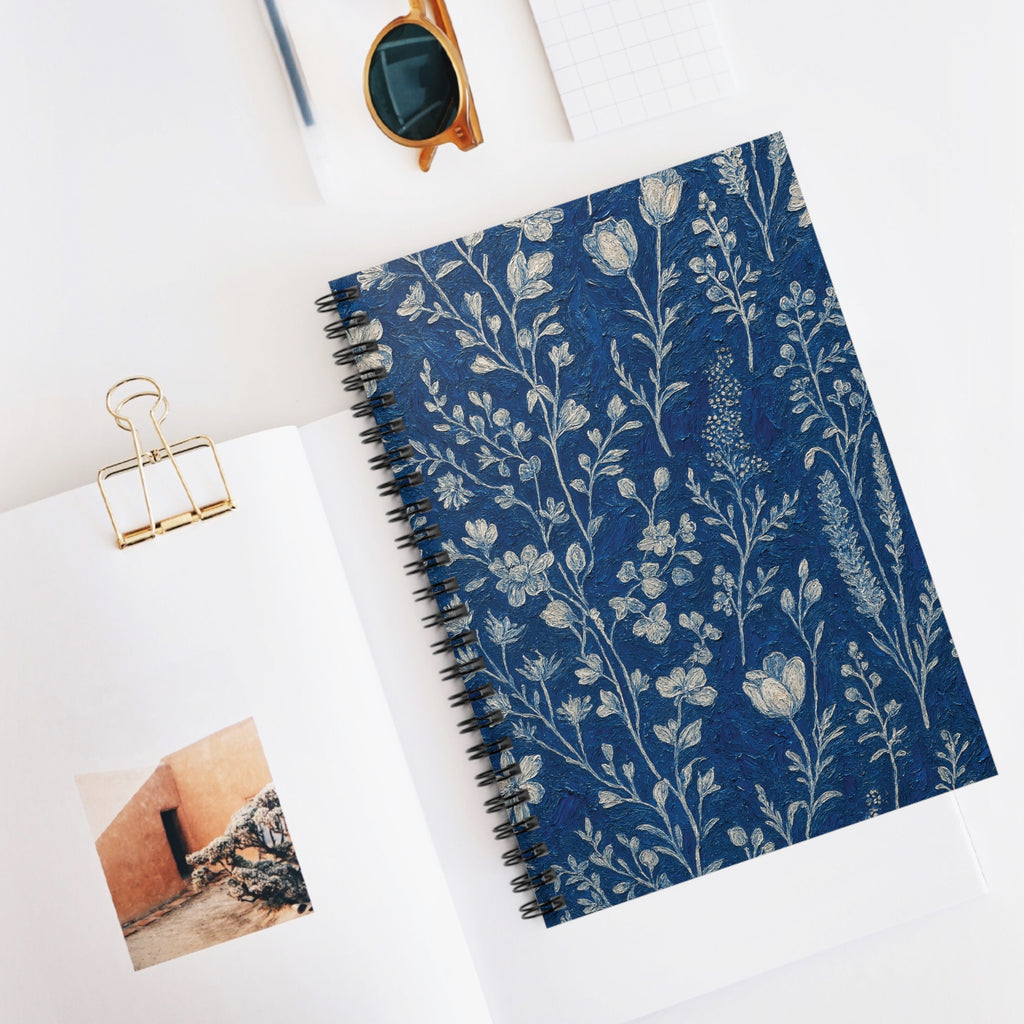 Floral Pattern Spiral Notebook - Perfect for Journaling, School Notes, Gifts, and Creativity